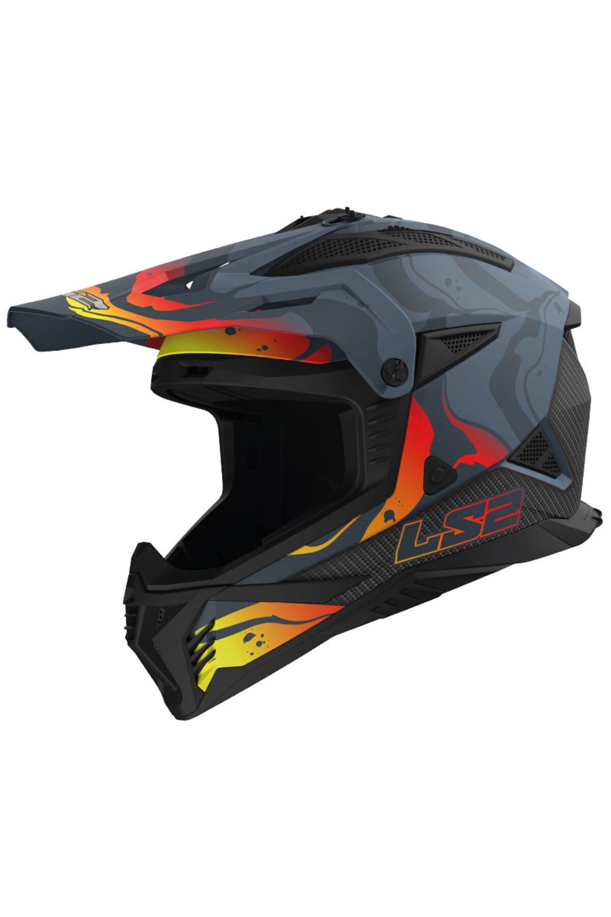 LS2 Fast 2 Wash Gri Cross Kask