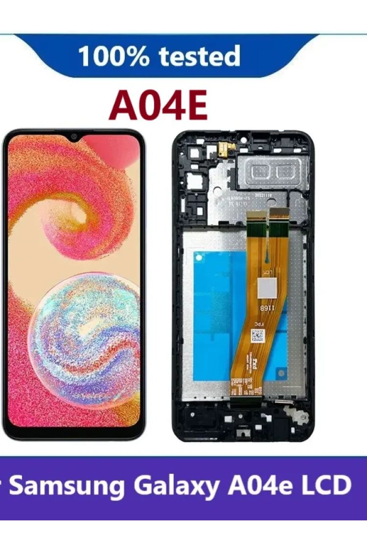 Choice-Black No Frame Origina LCD For Samsung Galaxy A04e A042F LCD Display Screen Touch Panel Digitizer Re 6