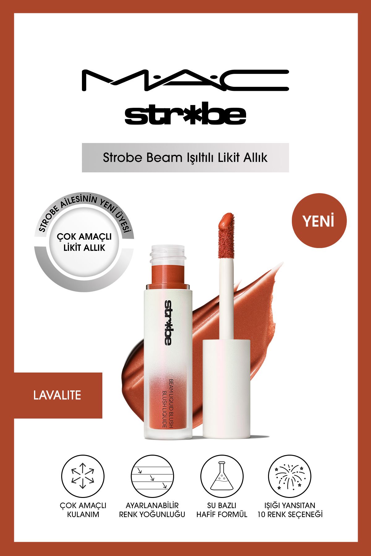Strobe Beam Işıltılı Çok Amaçlı Likit Allık - Lavalite 4.3 ml