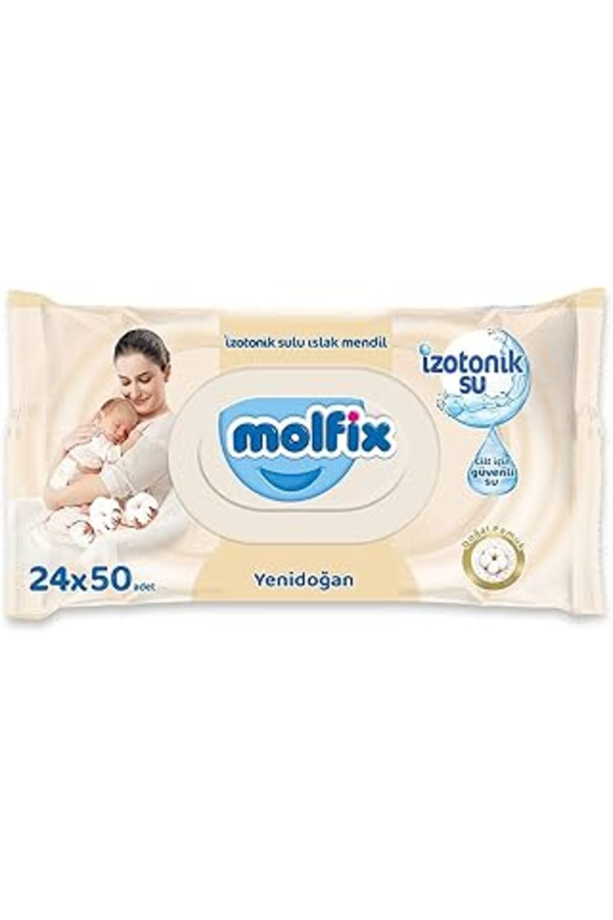 Mu Art Ahşap Molfix Izotonik Sulu Islak Mendil Yenidoğan 1200 Adet