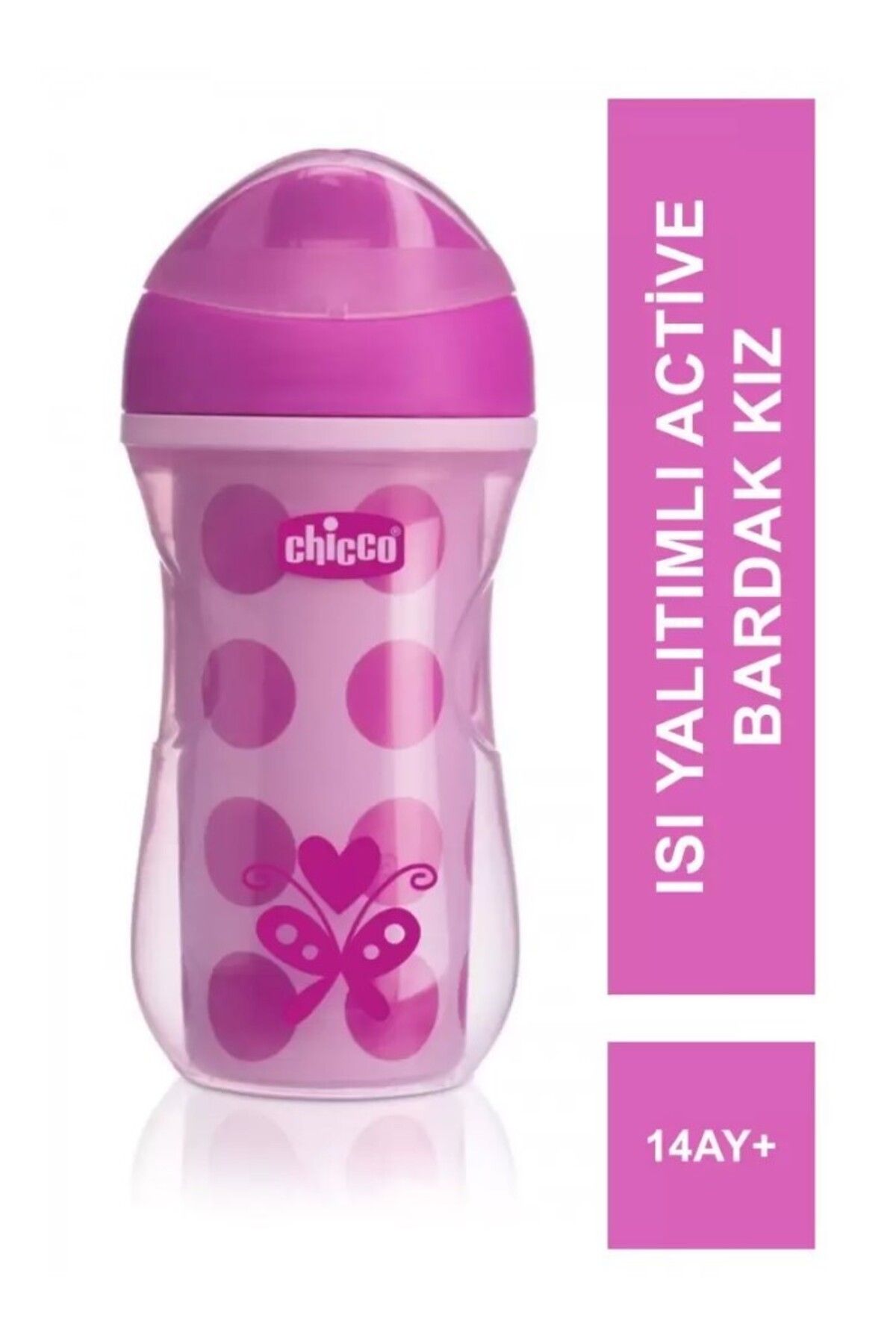Chico Isı Yalıtımlı Active Bardak 14 Ay+ 266 ml - Pink