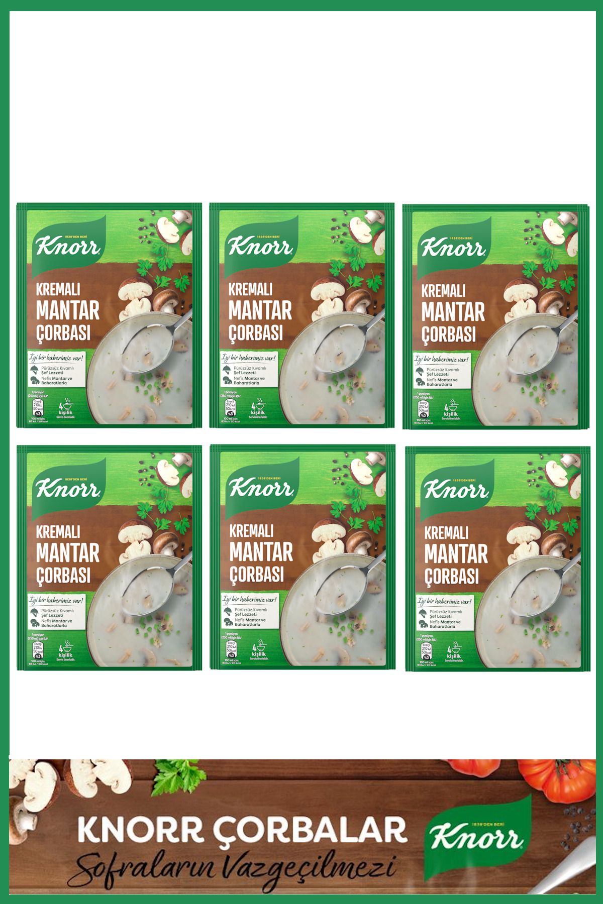 Knorr Kremalı Mantar Çorbası 63 gr x 6 Adet