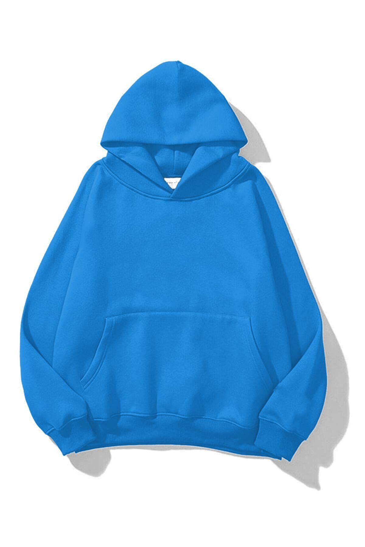 Trendiz-Unisex Always Lazy Sweatshirt Soft Blue 2
