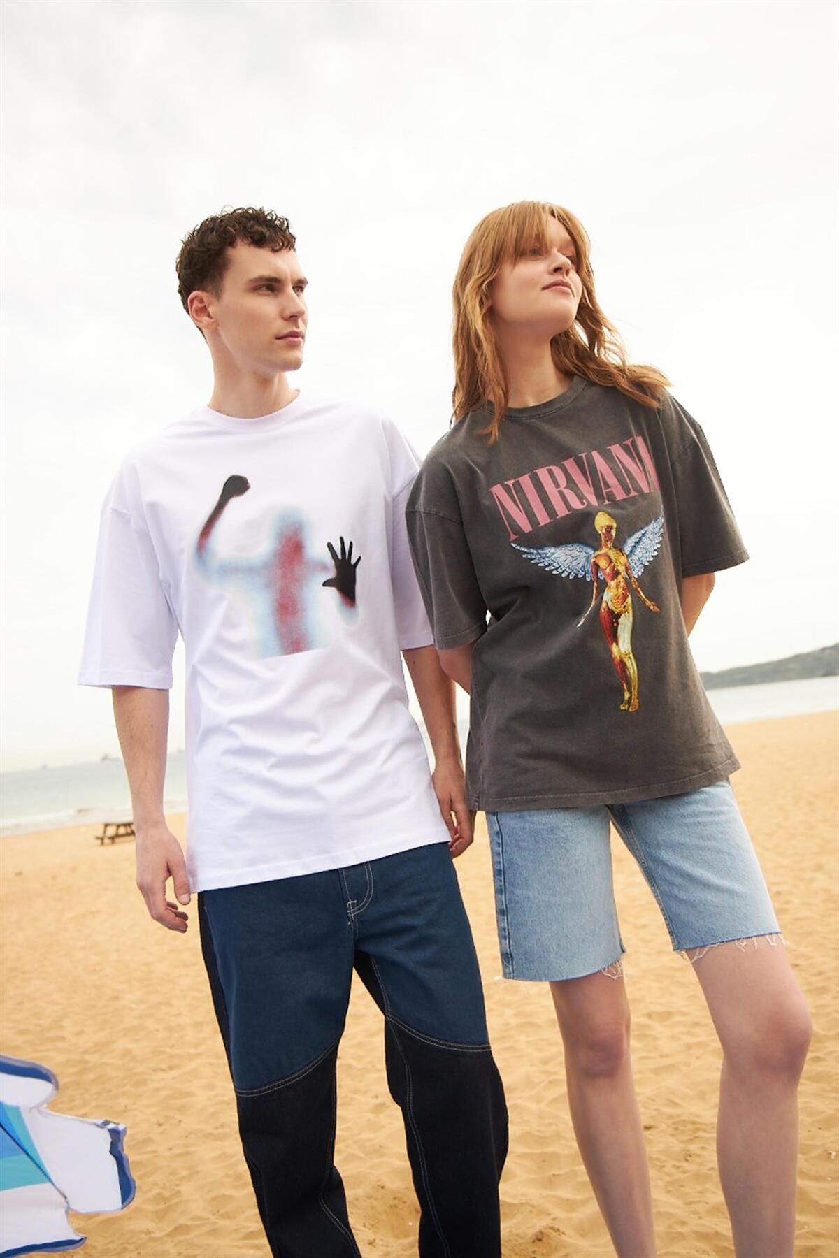 Trendiz-Unisex Psycho Biały T-shirt 4