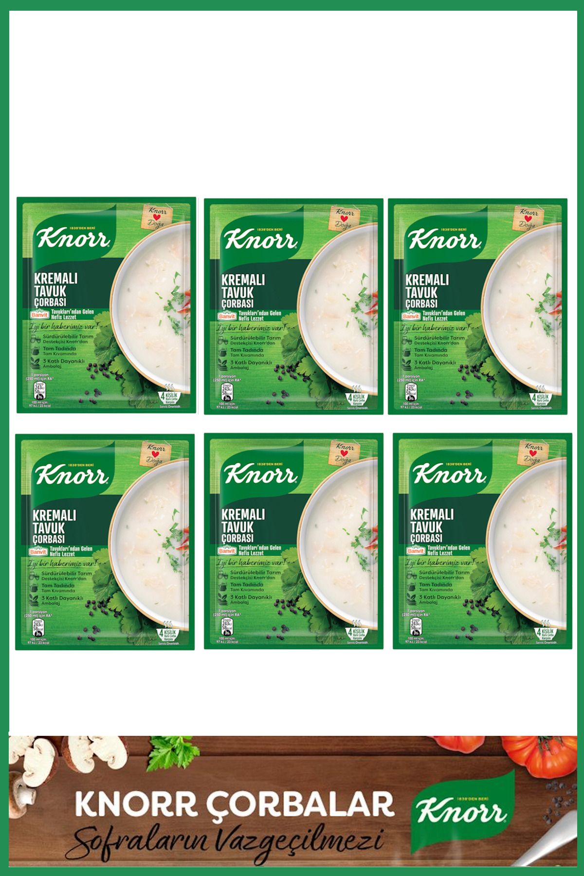 Knorr Kremalı Tavuk Çorbası 65 gr x 6 Adet