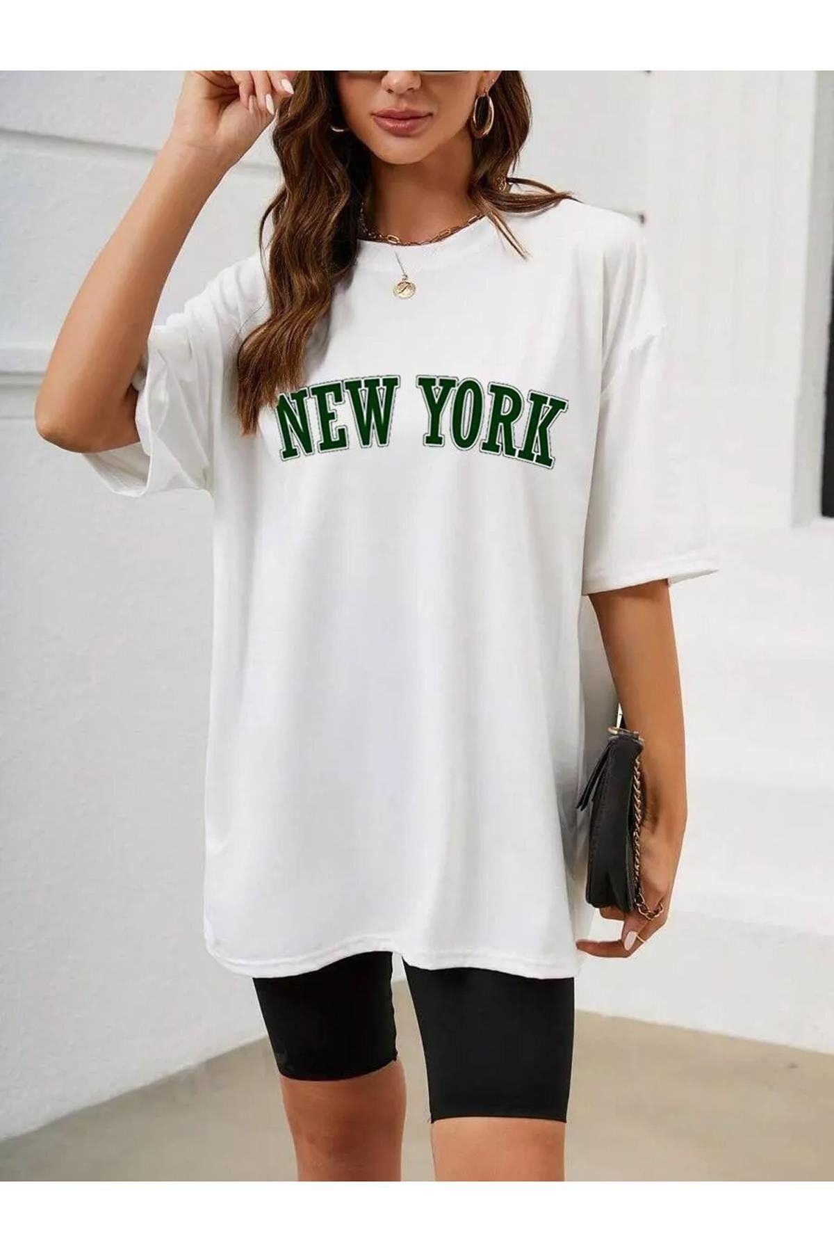 Cupla Tricou Alb Unisex New York Unisex - 2XL