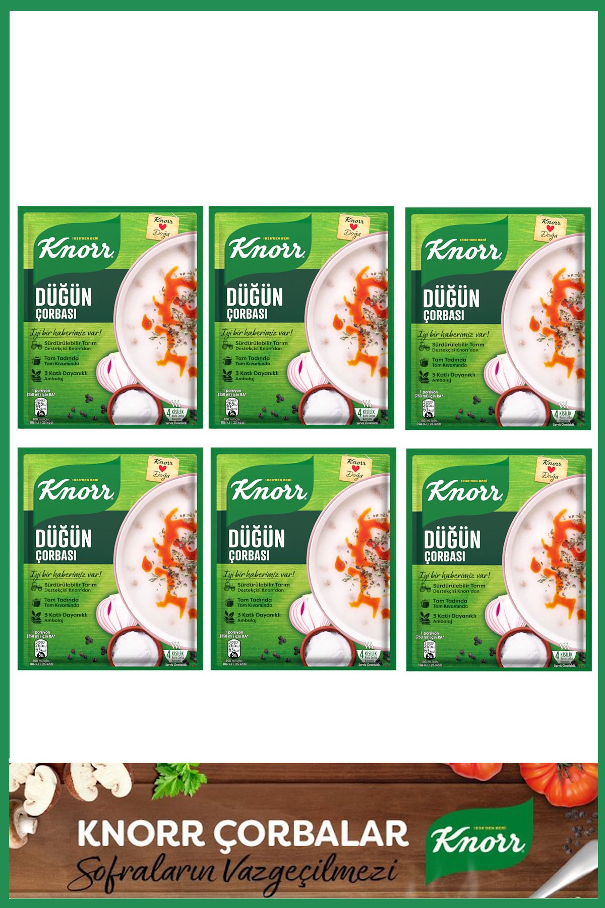 Knorr Düğün Çorbası 72 gr x 6 Adet