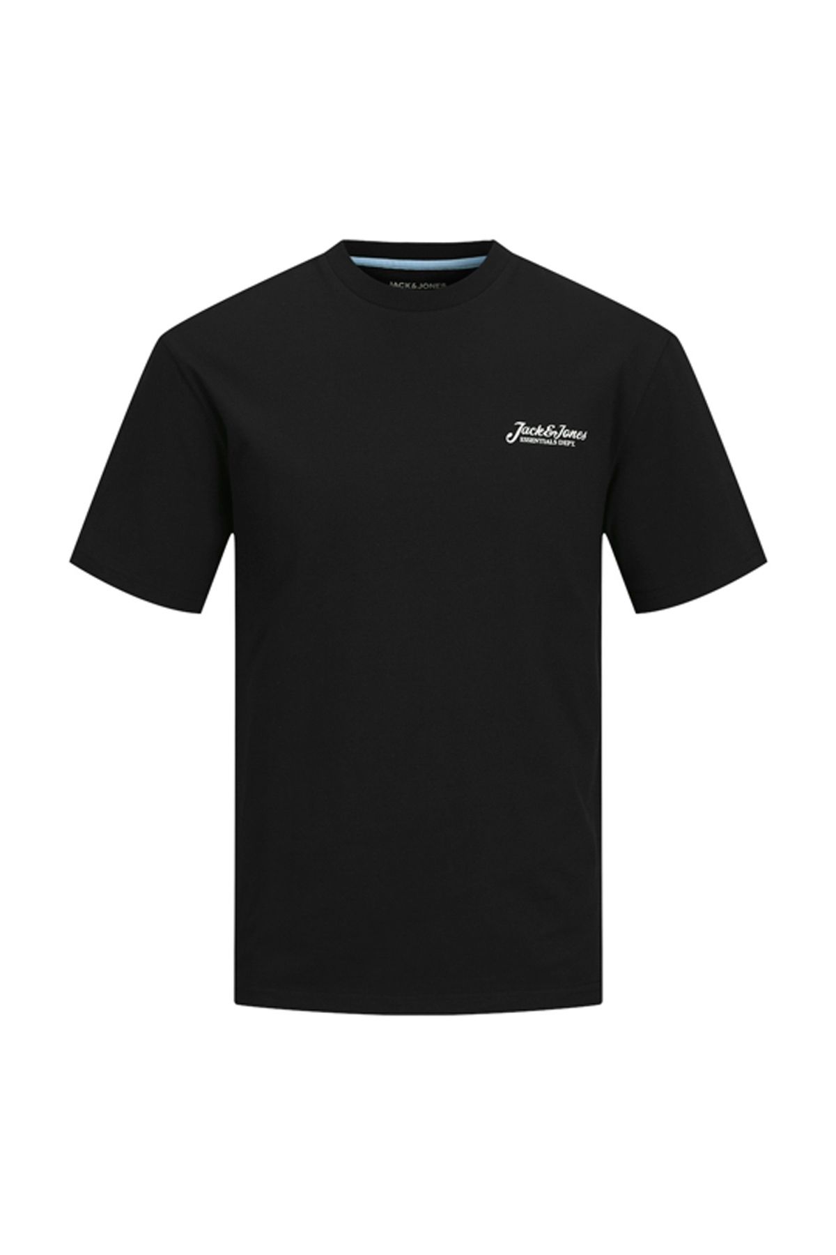 تی شرت مردانه Jjbeau Tee Ss Frontprint Crew Ln مشکی 12275012 Jack & Jones