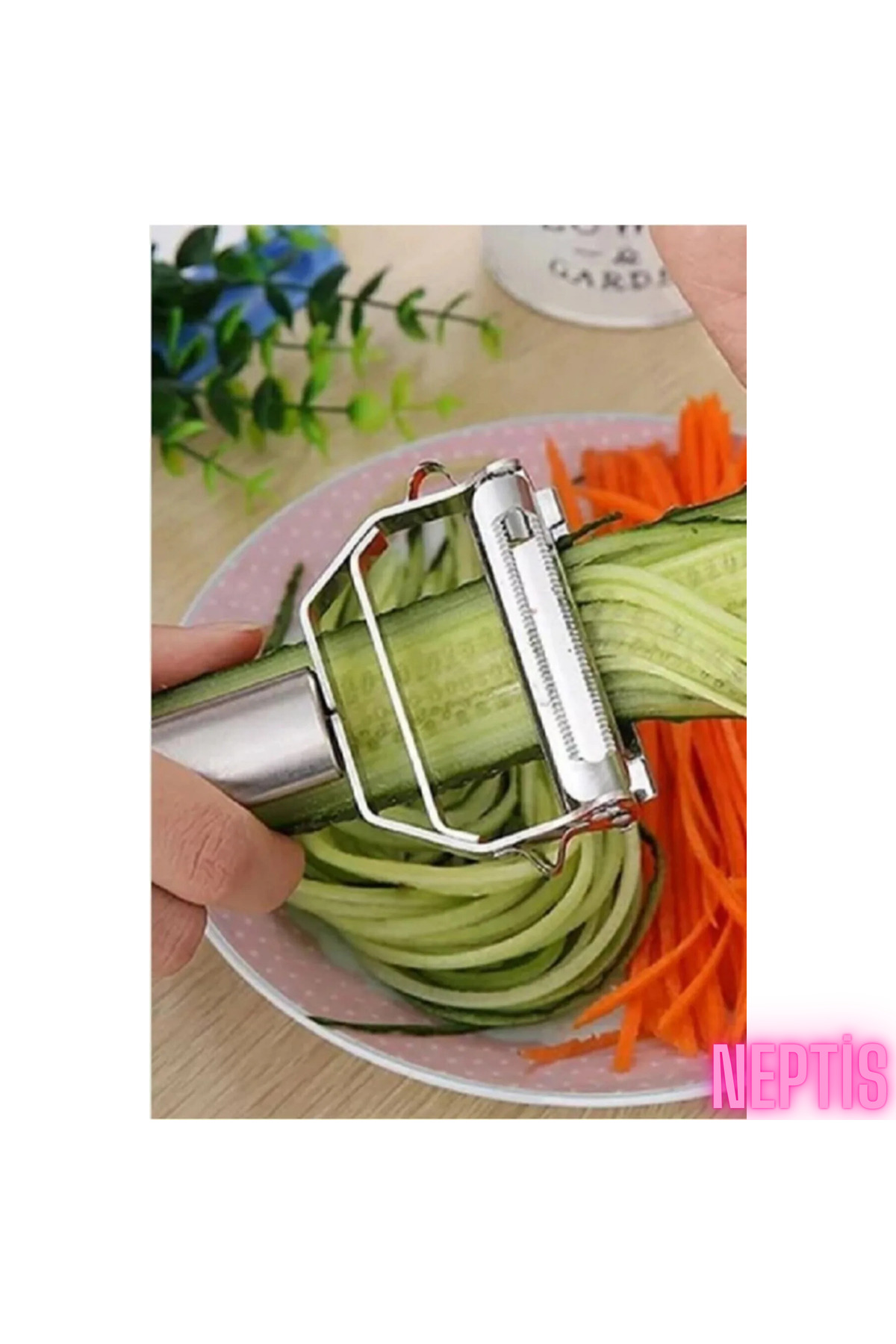 Neptis Paslanmaz Çelik Jülyen Soyacak Patates Sebze Soyacağı