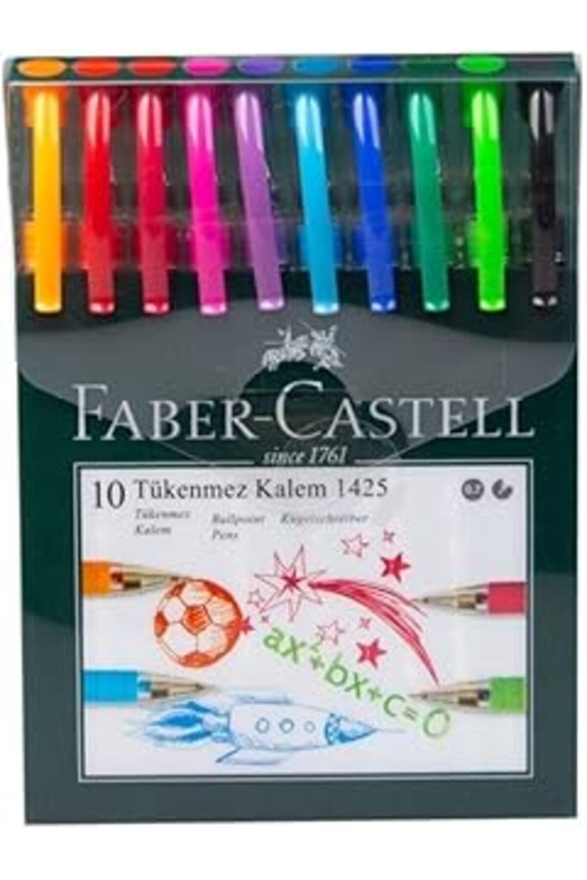 NETWORK ART Faber-Castell 1425 Tükenmez Kalem, 10 Adet, 0.7 Mm