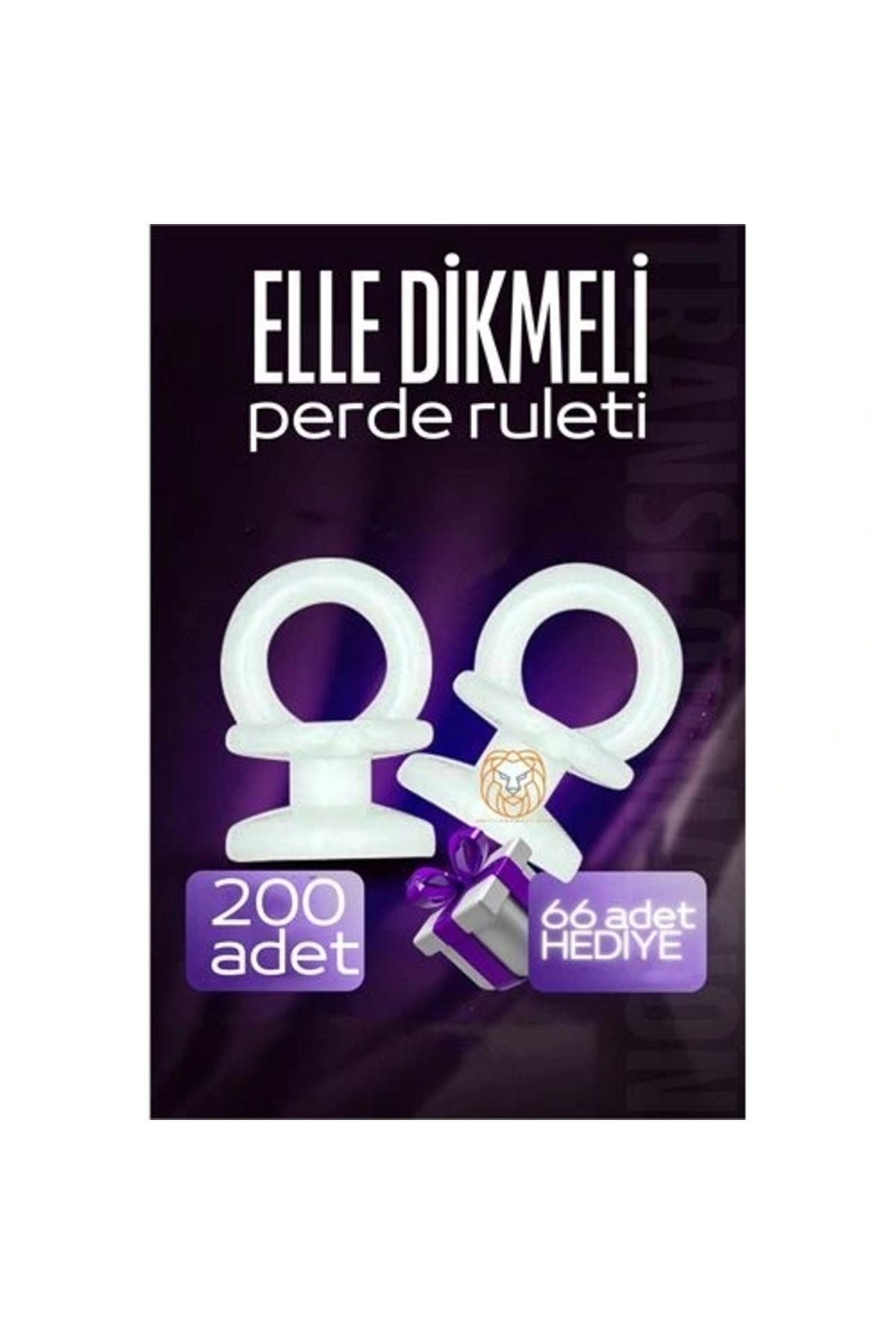 shopwave Elle Dikmeli Perde Düğmesi Perde Ruleti 266 ADET