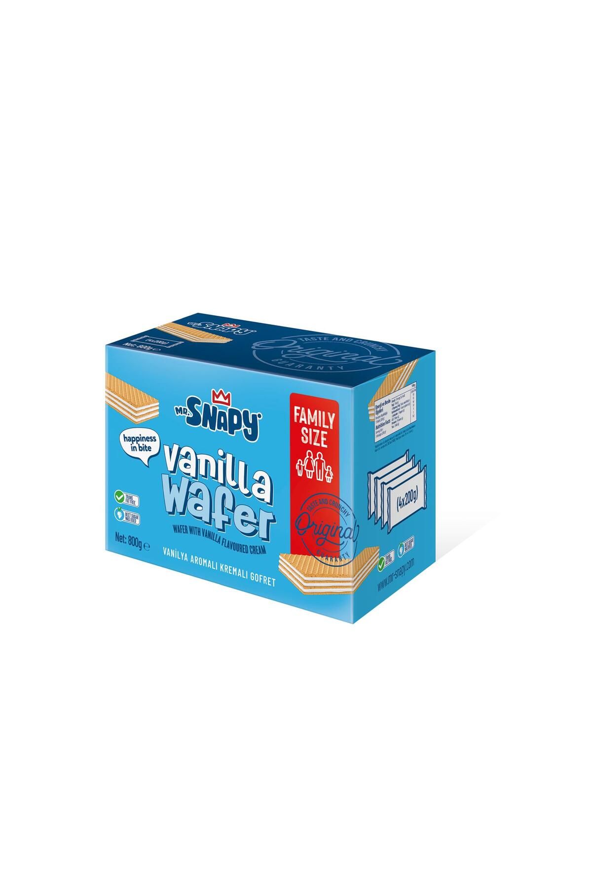 Mr Snapy Vanilyalı Gofret 800 Gr-8 Adet