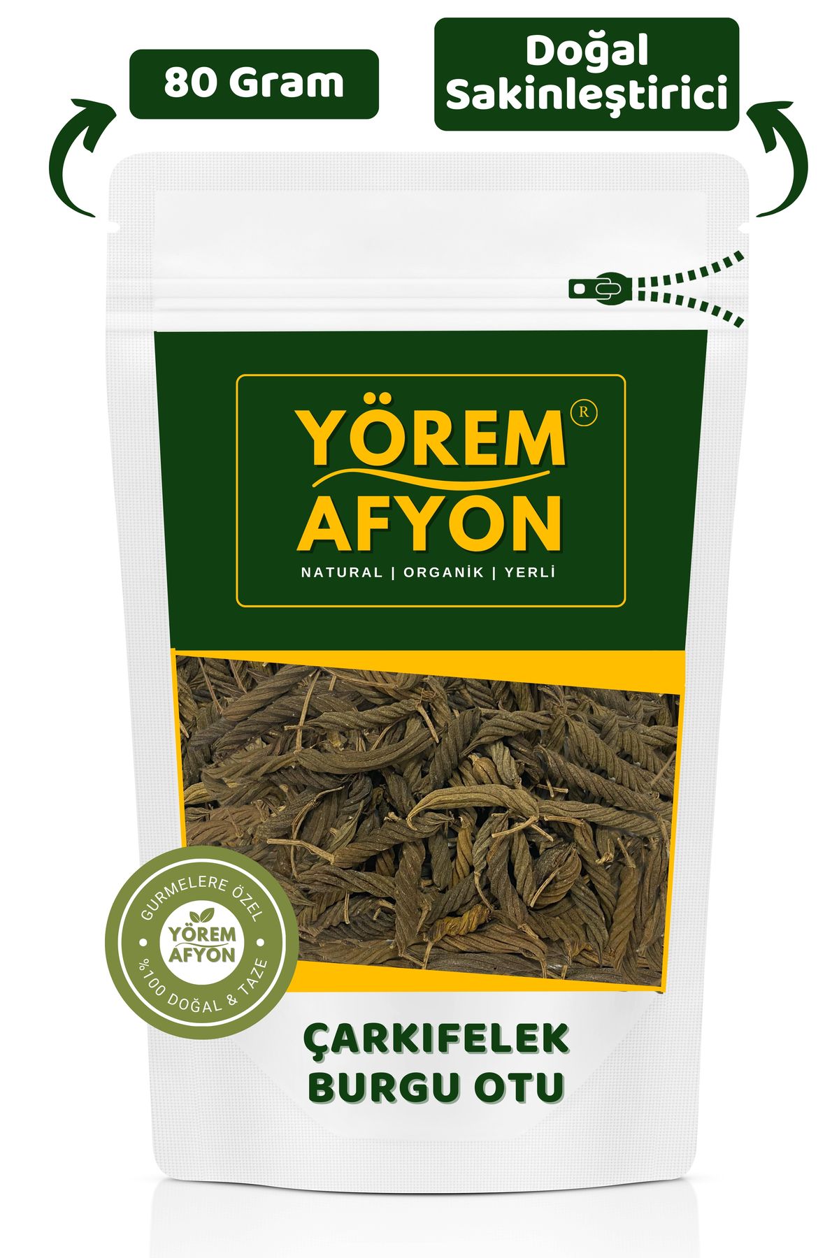 Doğal Sakinleştirici Çarkıfelek Burgu Otu, Fırıldak Otu Çiçeği {Passiflora İncarnata} | 80Gr.