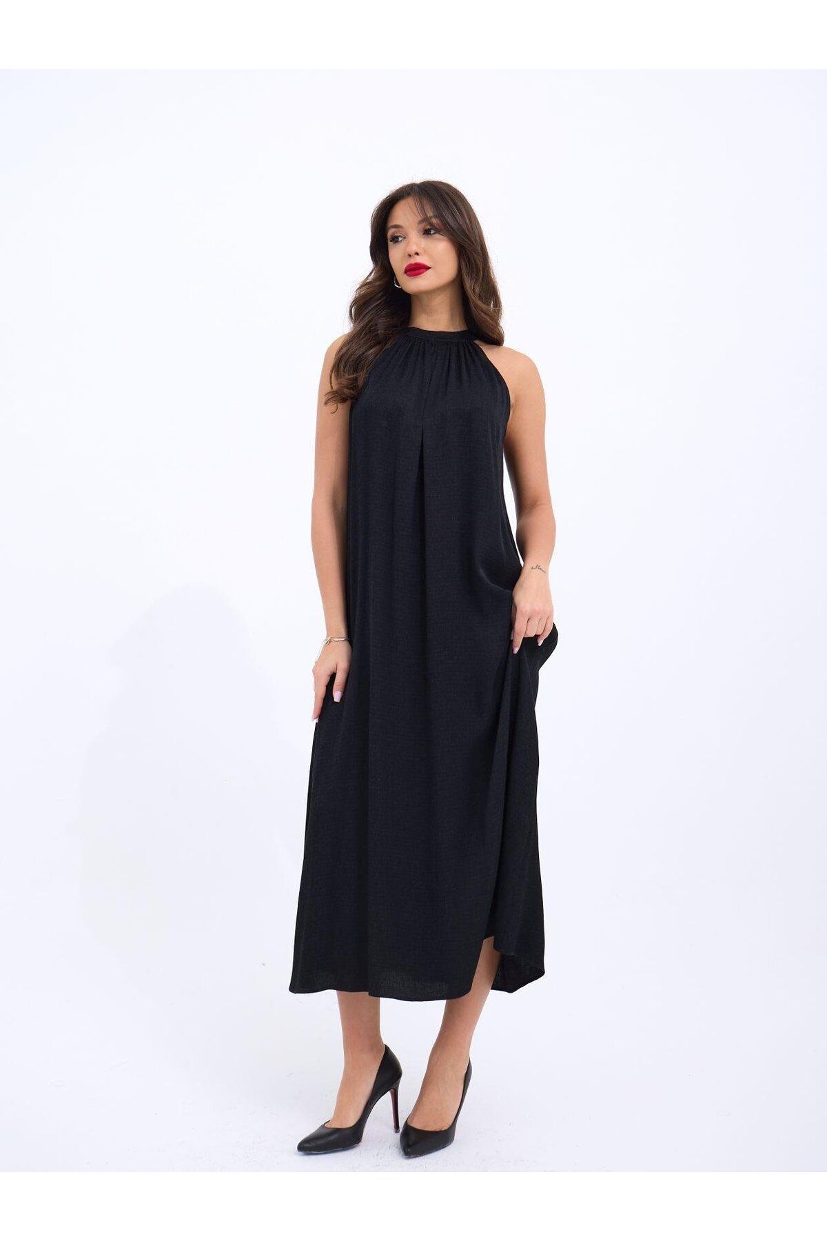 Gökyüzü Moda 7370 ELBİSE-FORLİ