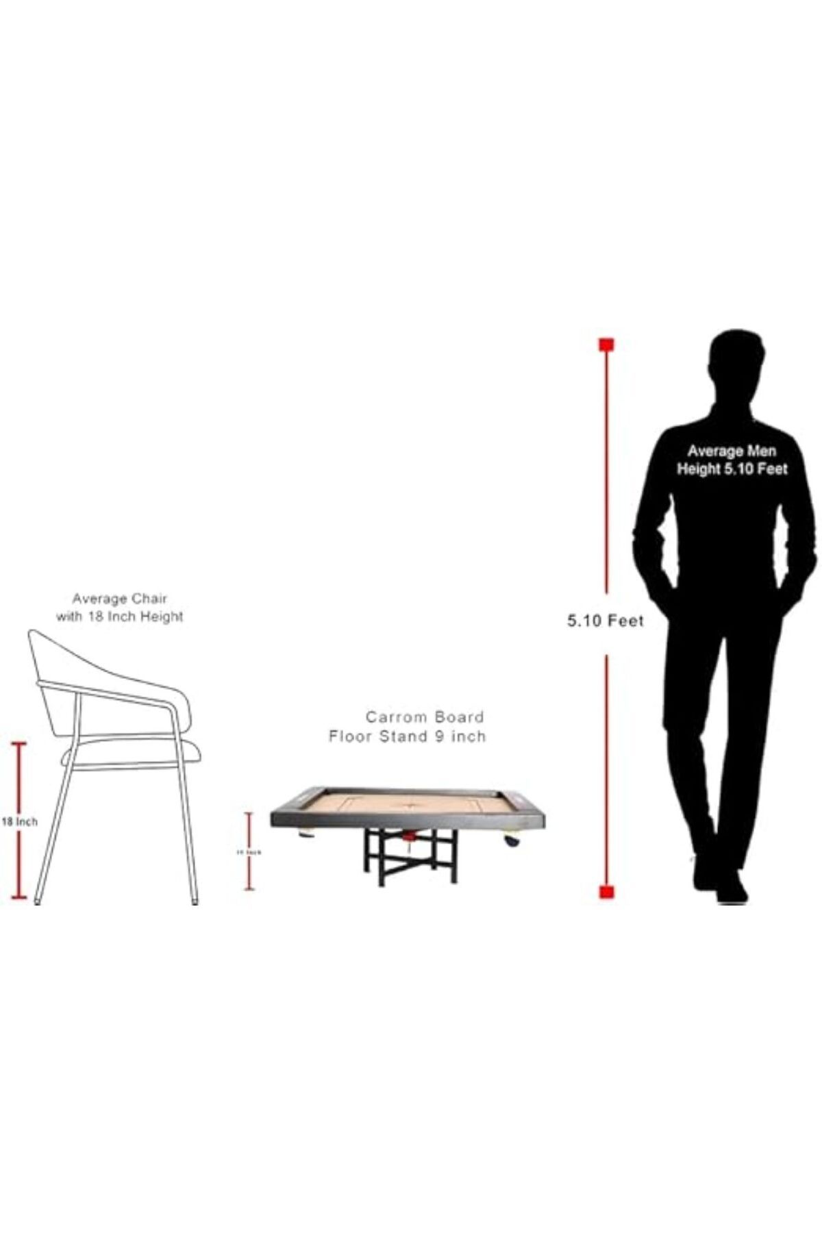 Precise-Carrom floor stand 3