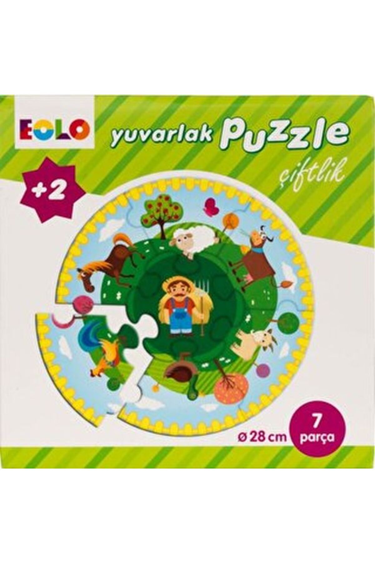 Destek Yayınları Yuvarlak Puzzle-Çiftlik