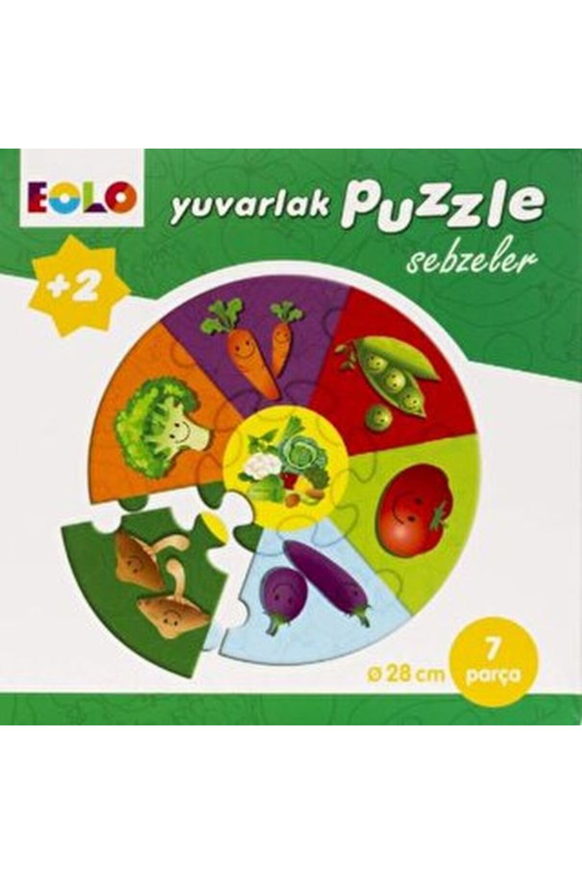 Destek Yayınları Yuvarlak Puzzle-Sebzeler