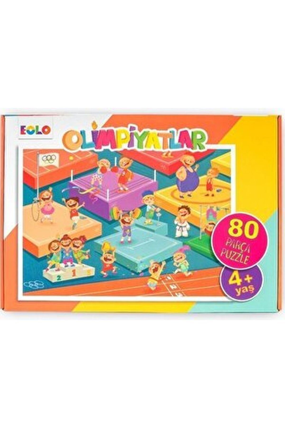 Karma Kitaplar Yer Puzzle-80 Parça Puzzle - Olimpiyatlar