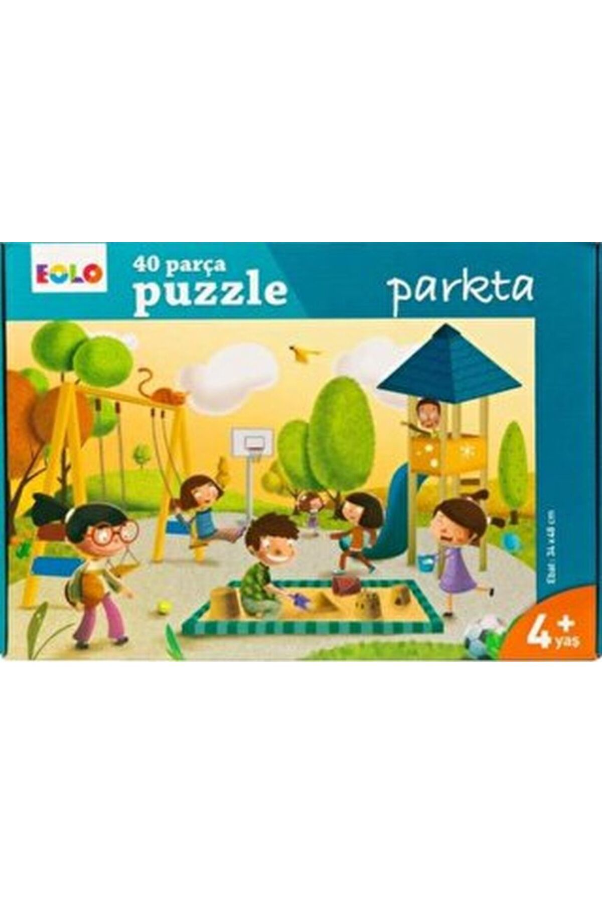 Türk Dil Kurumu Yayınları Yer Puzzle-40 Parça Puzzle - Parkta