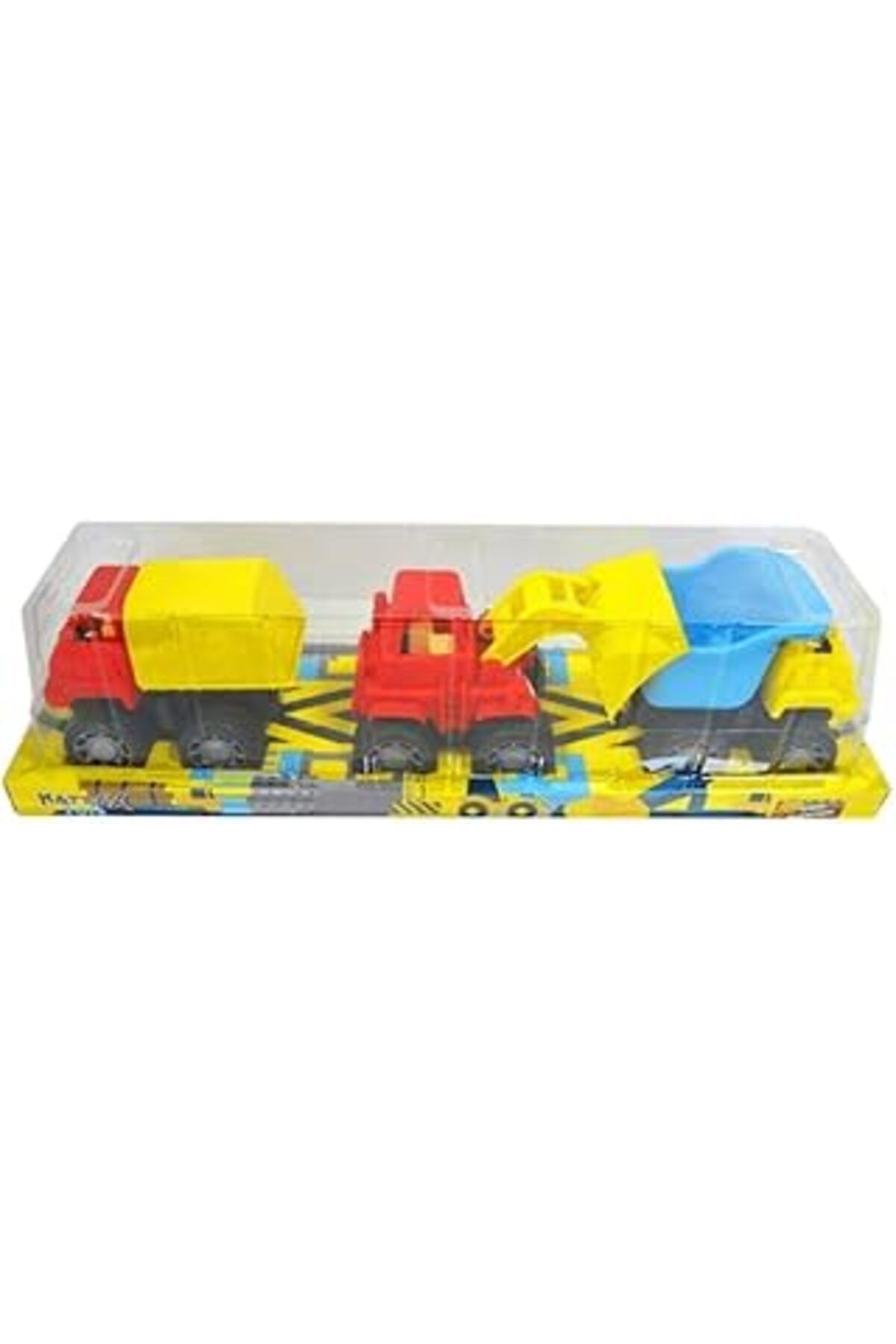 Mu Art Ahşap Güntaş 242 Work Machines İş Makineleri 3'Lü Blister, Çok Renkli