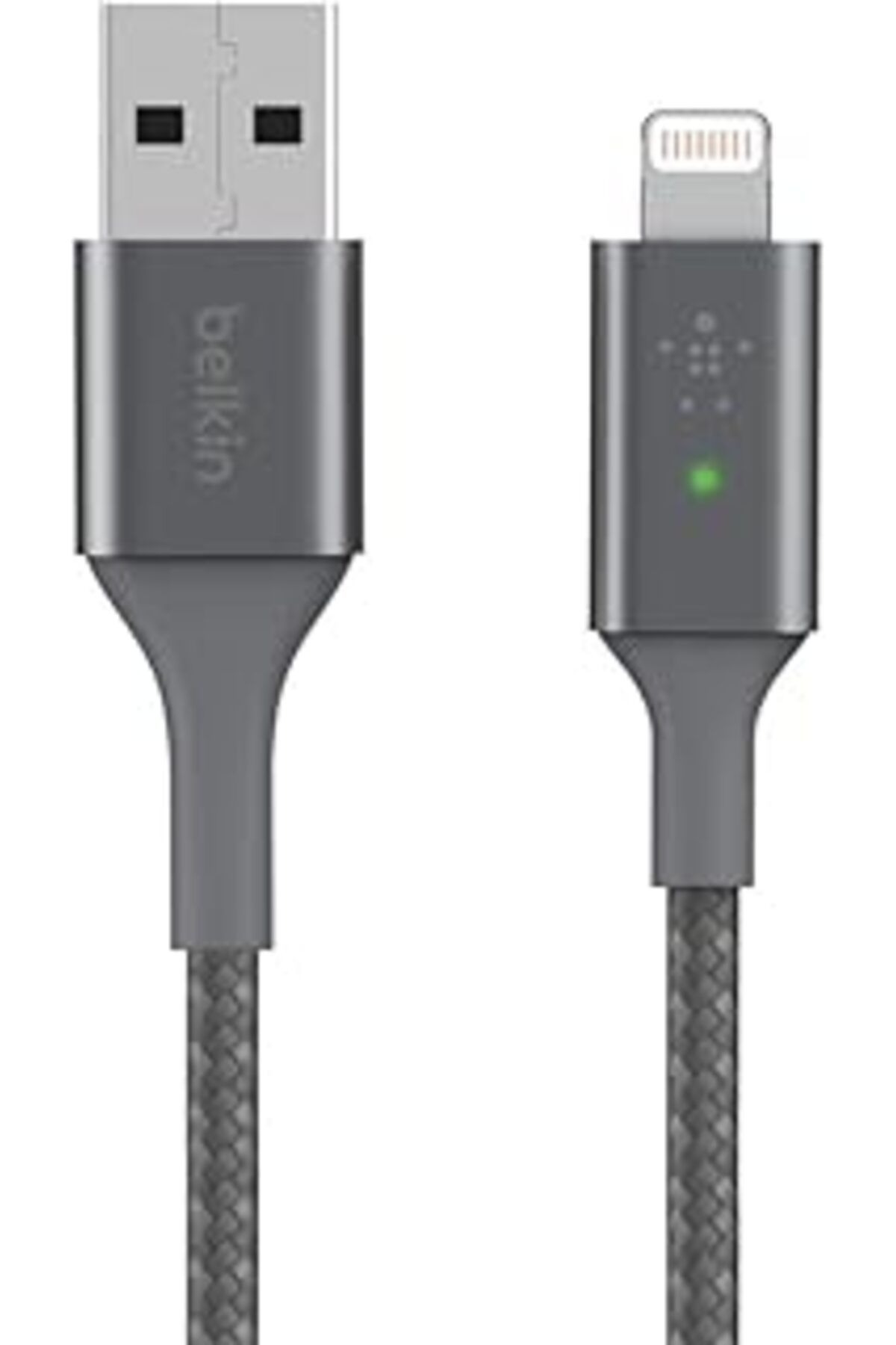 Karachil Belkin Smart Led Şarj Kablosu Usb - Lightning 4 Ft/1.2 Metre (Bir Bakışta Şarj Durumunuzu Görün) Mf
