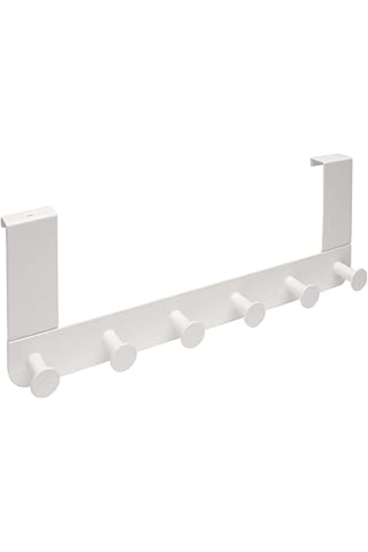 Mu Art Enudden Kapı Askısı, Metal, Beyaz, Asmak 6 Kancalı