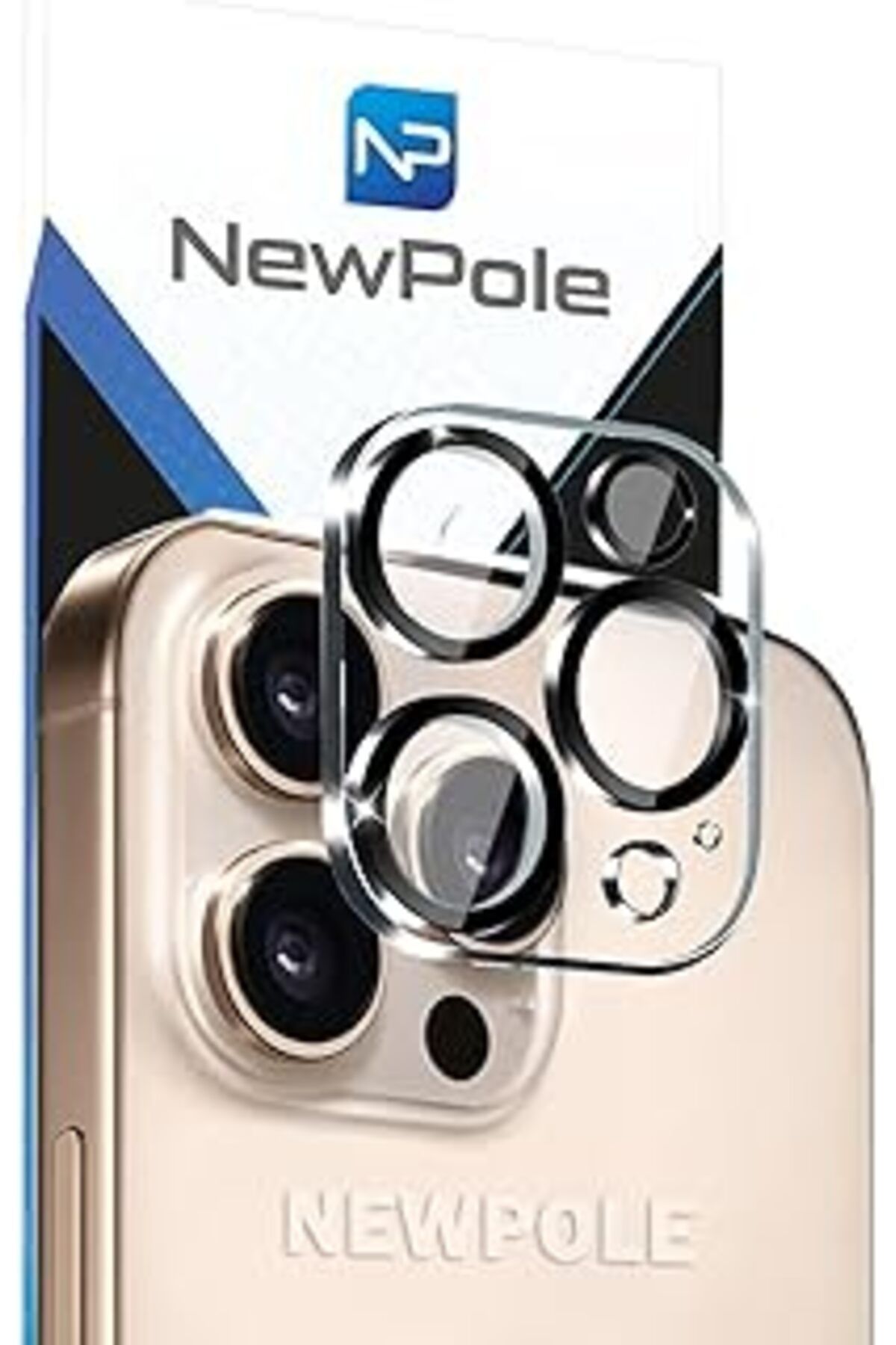 Qedii Newpole Iphone 16 Pro Max/ıphone 16 Pro Için Kamera Lens Koruyucu [darbeye Dayanıklı] 9h Temperli C