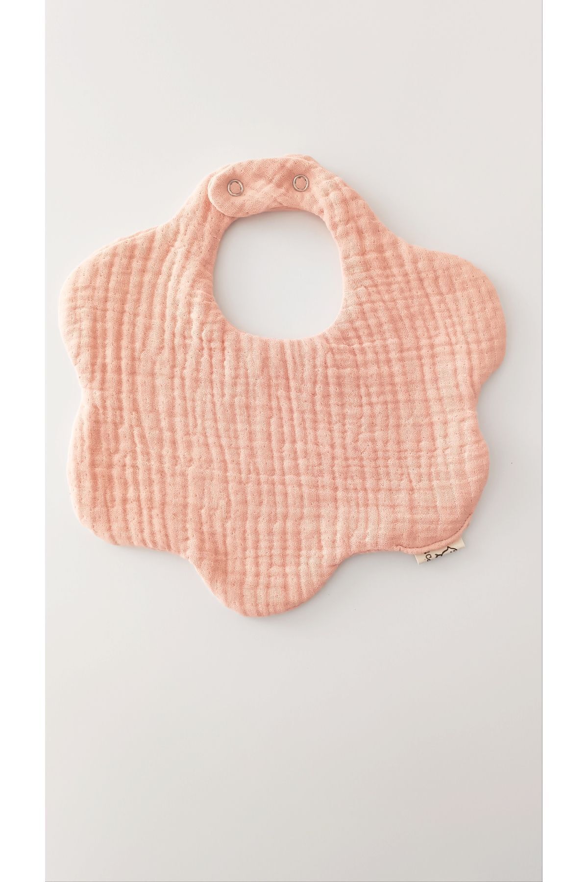 O&G Collection Gri,pudra,beyaz 3'lü %100 Pamuklu Organik 8 Katlı Müslin Bebek Önlüğü / Yakalık fotoğrafı 3 (önizleme)