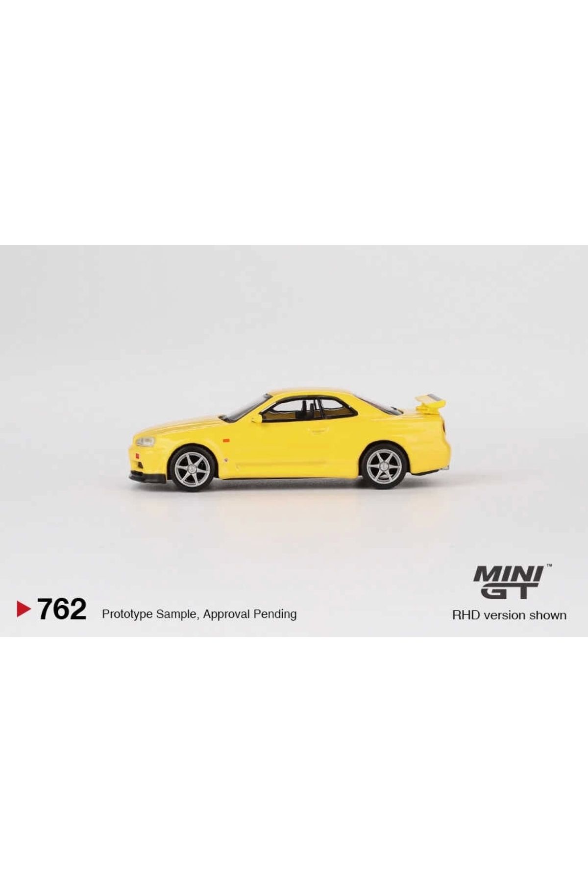 Mevsimbir-Mini Gt 1/64 Nissan Skyline Gt-R (R34) V-Spec Lightning Yellow 3