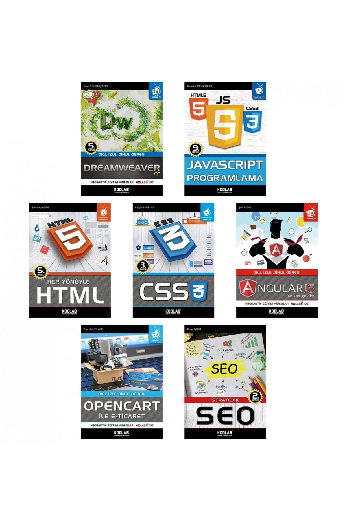 Kodlab Yayın Dağıtım MODERN ZAMAN WEB TASARIM SETİ