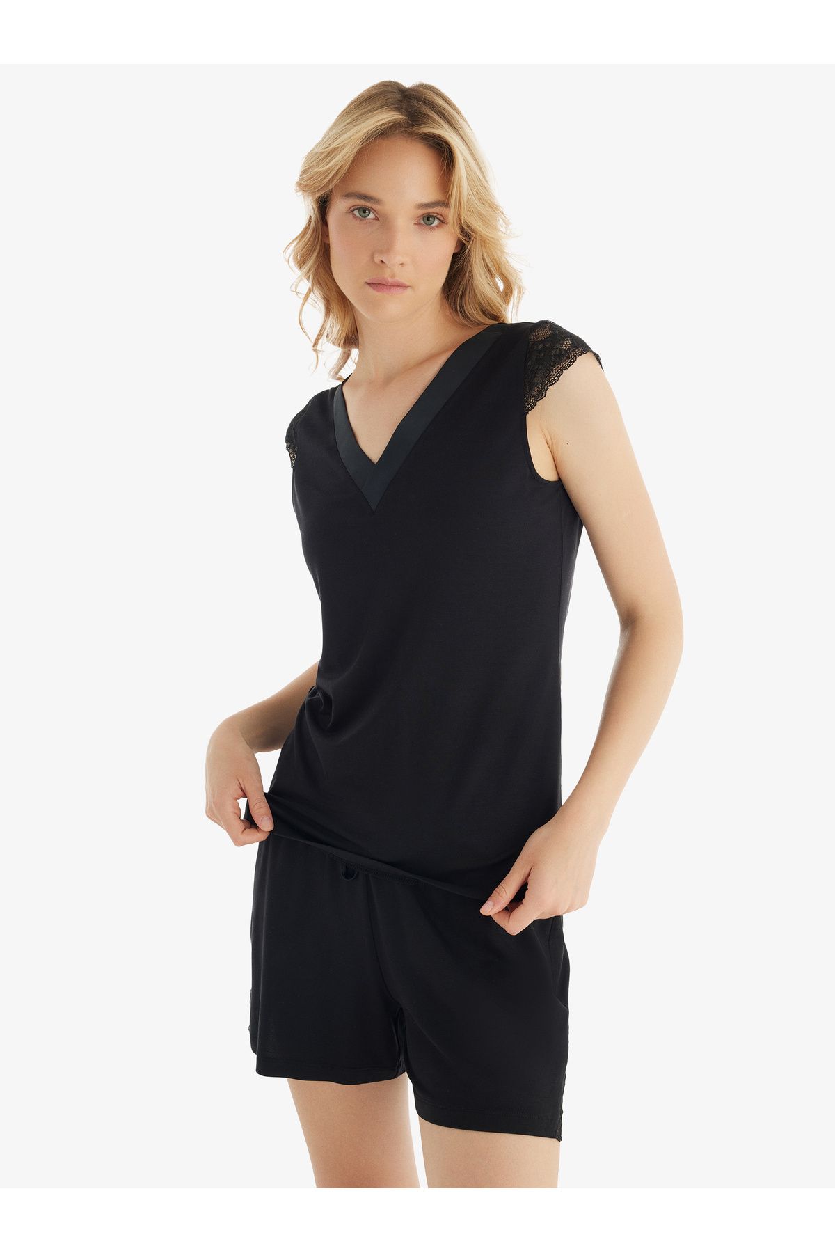 Blackspade-Set pijamale pentru femei 51802 - Negru 1