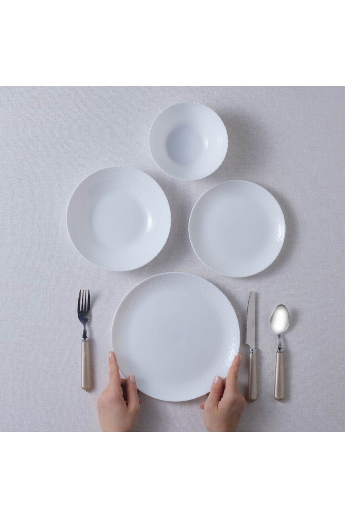 Karaca-White Diamond Opal Tafelservice, 6 Personen, 24-teilig 4