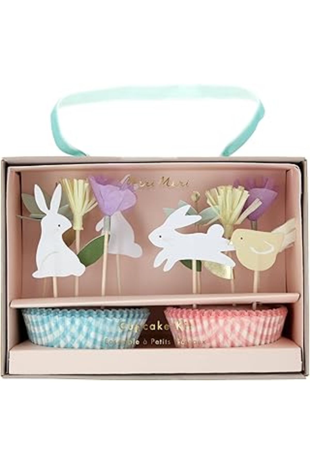 NETWORK ART Meri Meri Paskalya Cupcake Kit Çiçekli Tavşan Cupcake Seti 24'lü