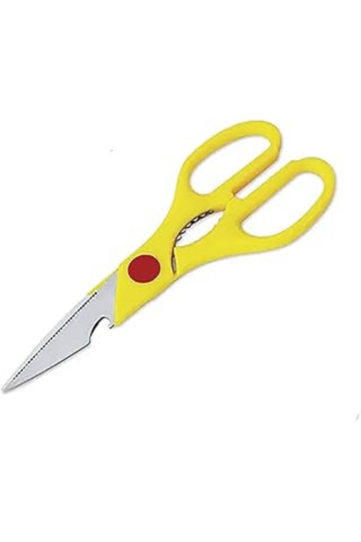 Mu Art Çok Amaçlı Mutfak Makası, Plastik, Paslanmaz Çelik (Sarı)