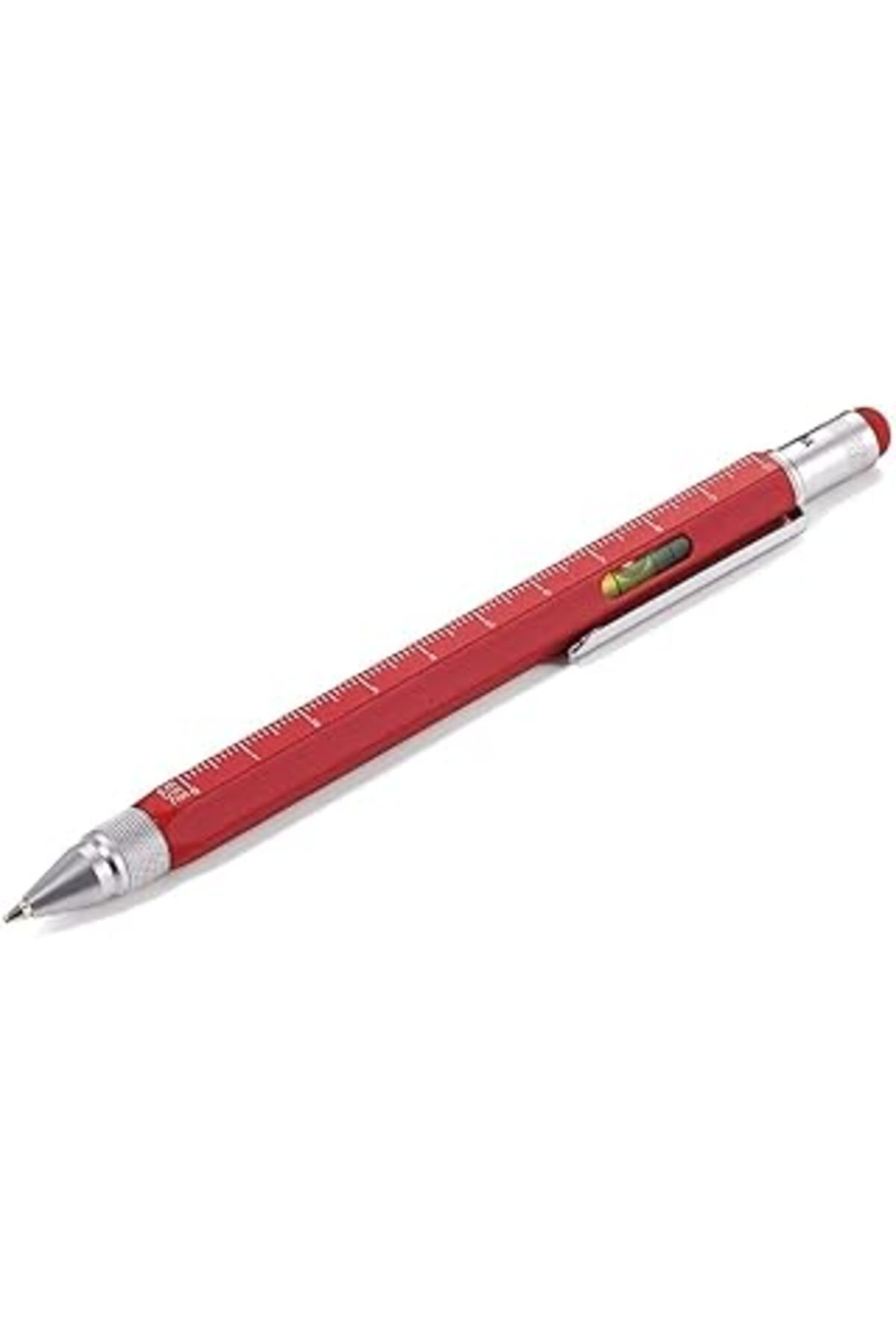 NZM TİCARET Troika Pip20Rd Pip20Rd Construction Su Terazili Stylus Tükenmez Kalem Kırmızı