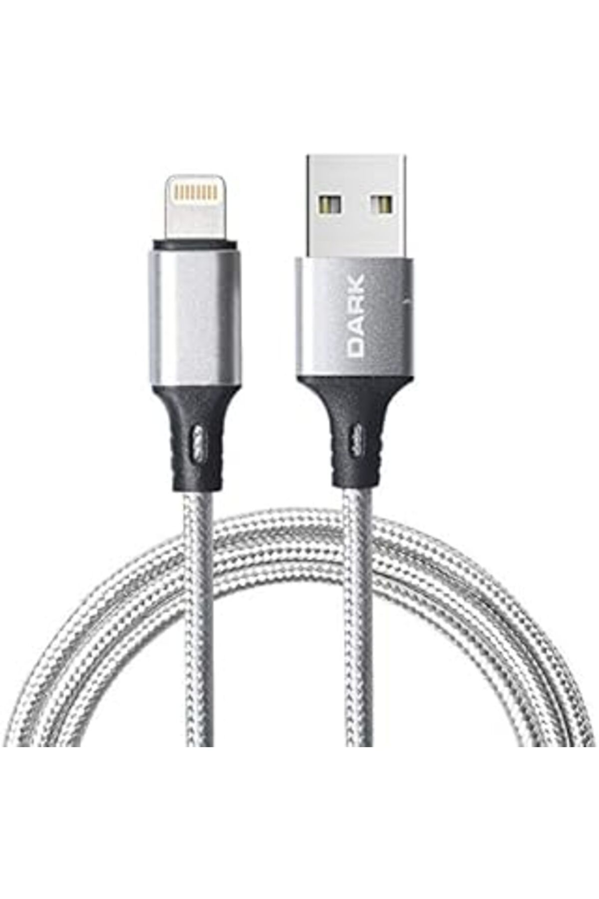 Pazarcan Dark 1M Iphone Lightning Örgülü Şarj Ve Data Kablosu (Dk-Cb-Lt100Br)