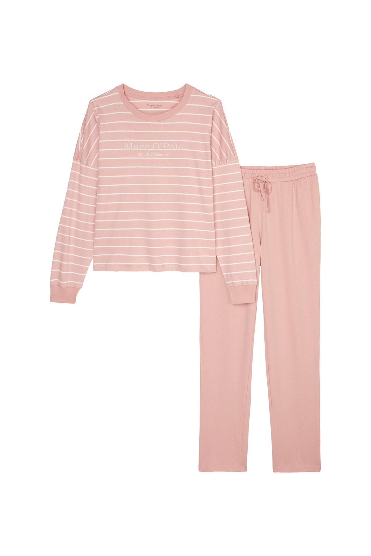 Marc O'Polo-Pyjama Mix & Match Cotton Schlafanzug Schlafmode Bequem 4