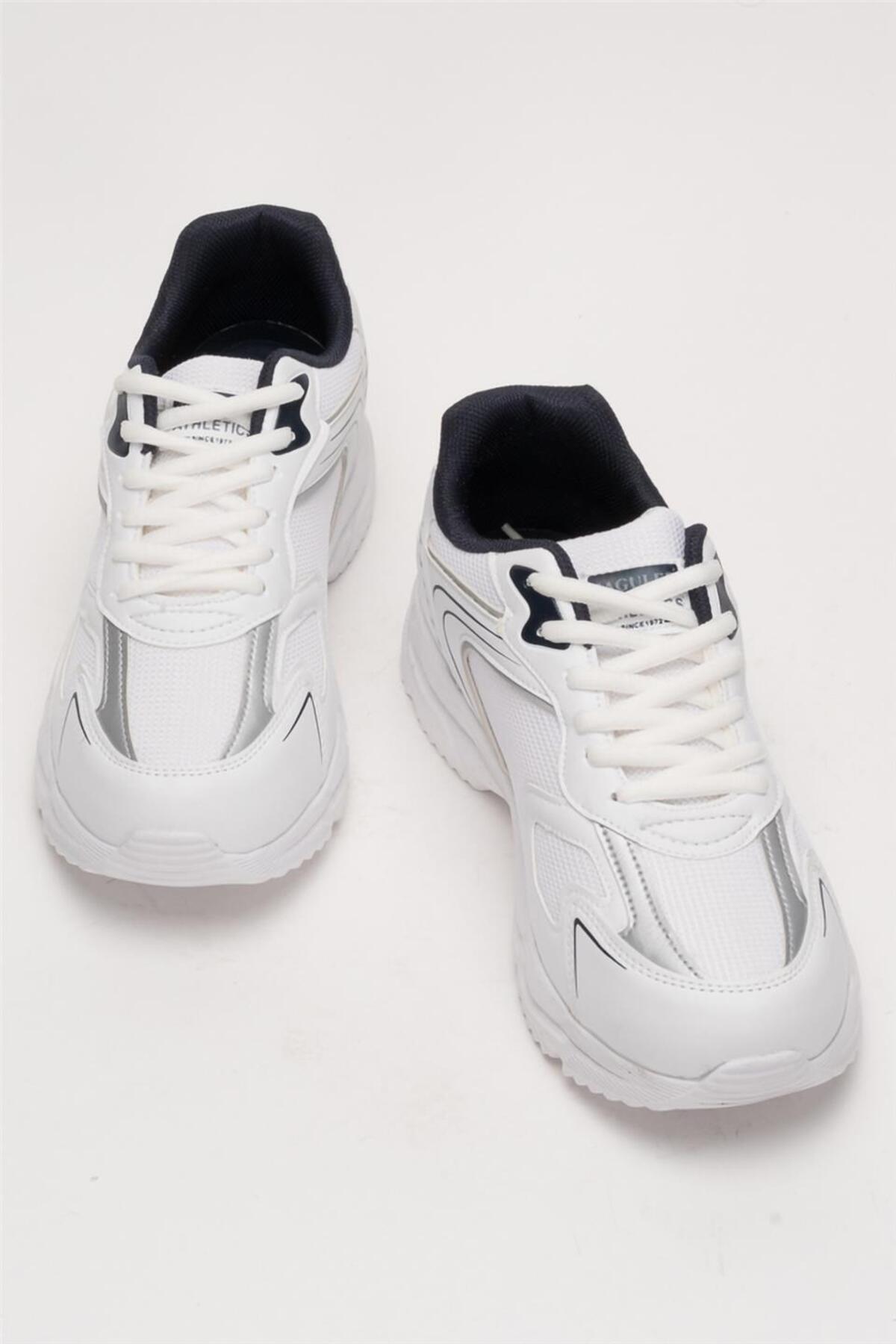 Liger Unisex Su İtici Spor Ayakkabı BEYAZ - LACİVERT görsel 6