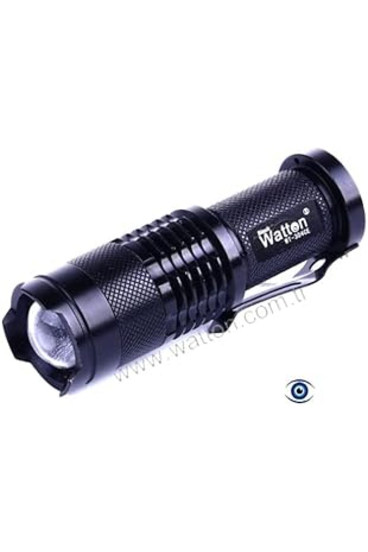 Mu Art Ahşap Watton Wt-304 Mini Güçlü Şarjlı Pilli El Feneri