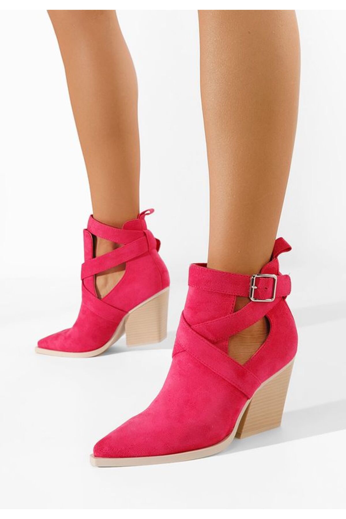 B T Shoes-Botine de toamna Rayana fucsia 1