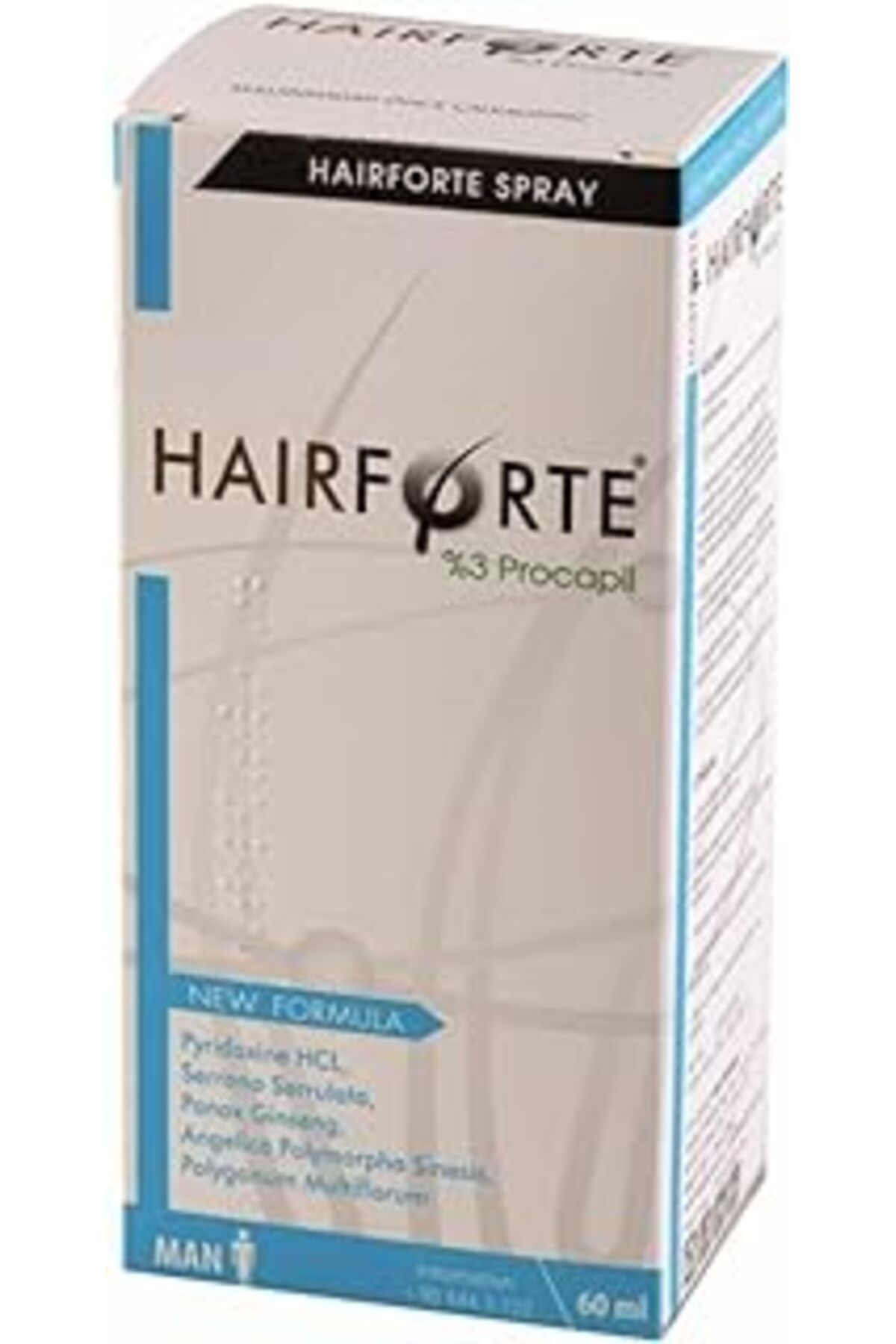 ebadi Depnipharma Hair Forte Erkek Saç Dökülmesi Engelleyici Sprey 60 Ml