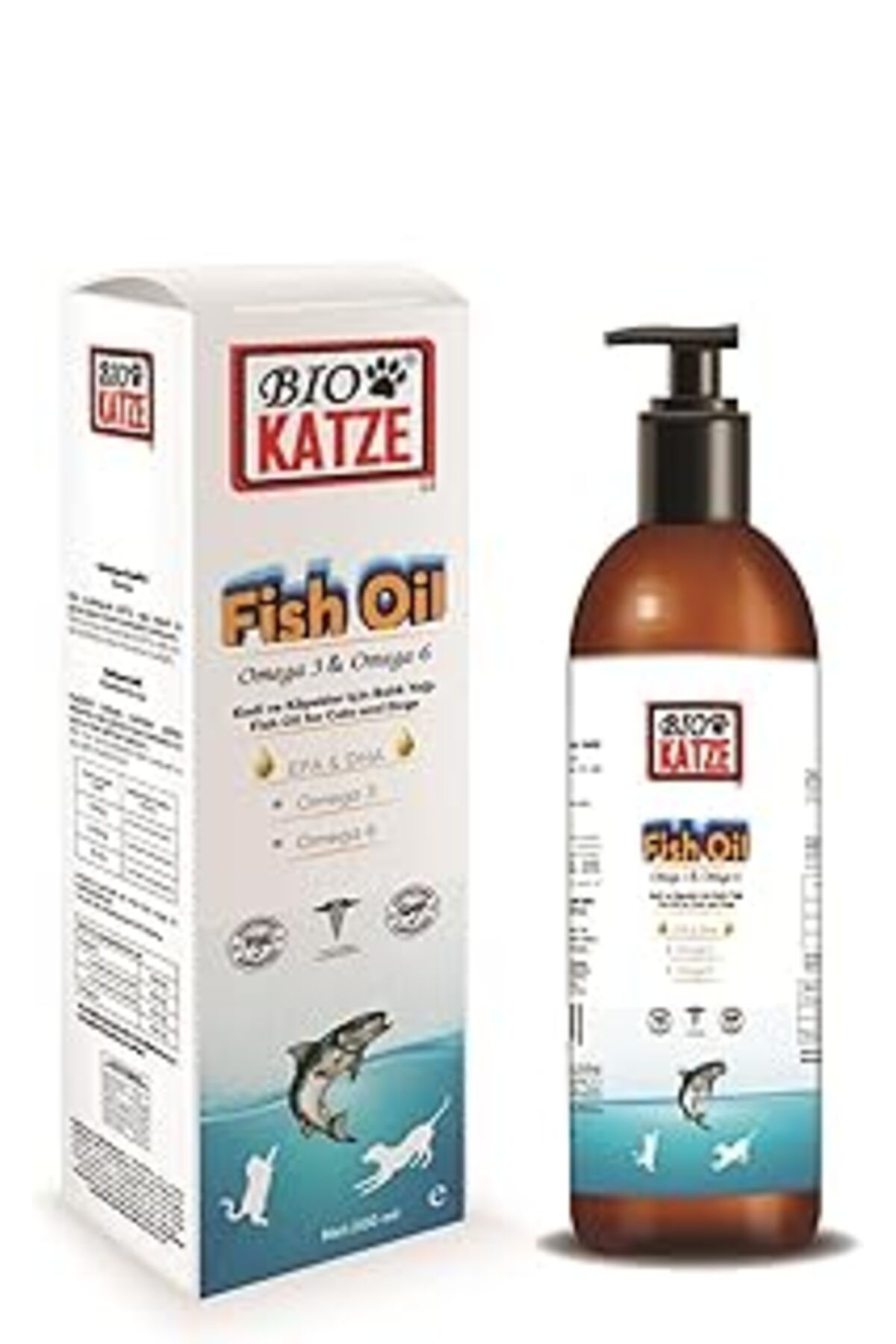 Mu Art Bio Katze Fish Oil Ve Köpekler Balık Yağı (Omega 3, Omega 6) 200Ml Köpek Balık Yağı