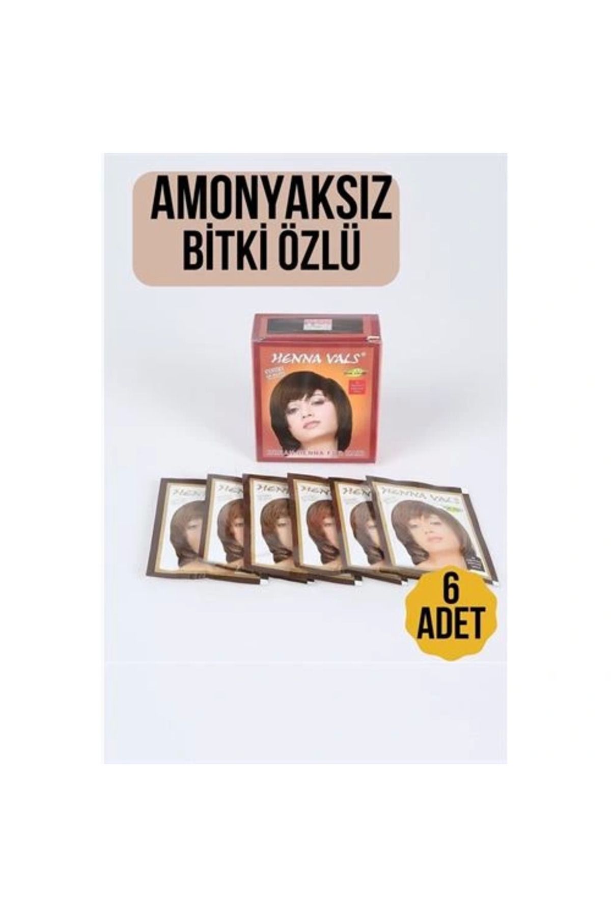 tammarket Kestane Amonyaksız Bitki Özlü 6 Lı Paket Saç Kınası