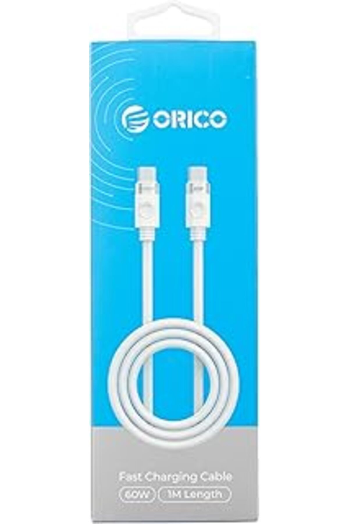 Karachil Orico 60W 3A Pd Type-C To Type-C Hızlı Şarj Ve Data Kablosu Beyaz 1 Metre