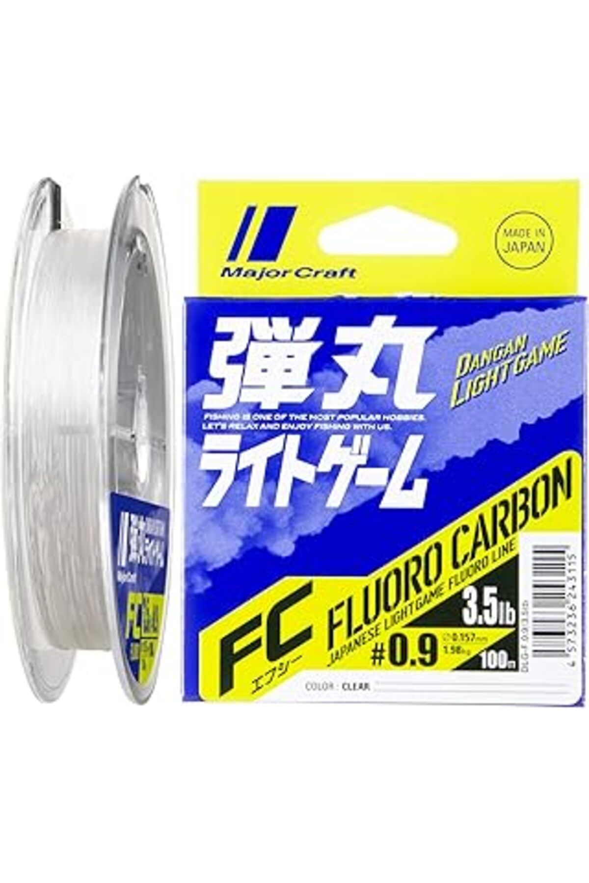 NETWORK ART Major Craft Dangan Light Game Fluoro Carbon Misina Dlg-F-0.9/0.157Mm/3.5Lb/1.98Kg/100Mt