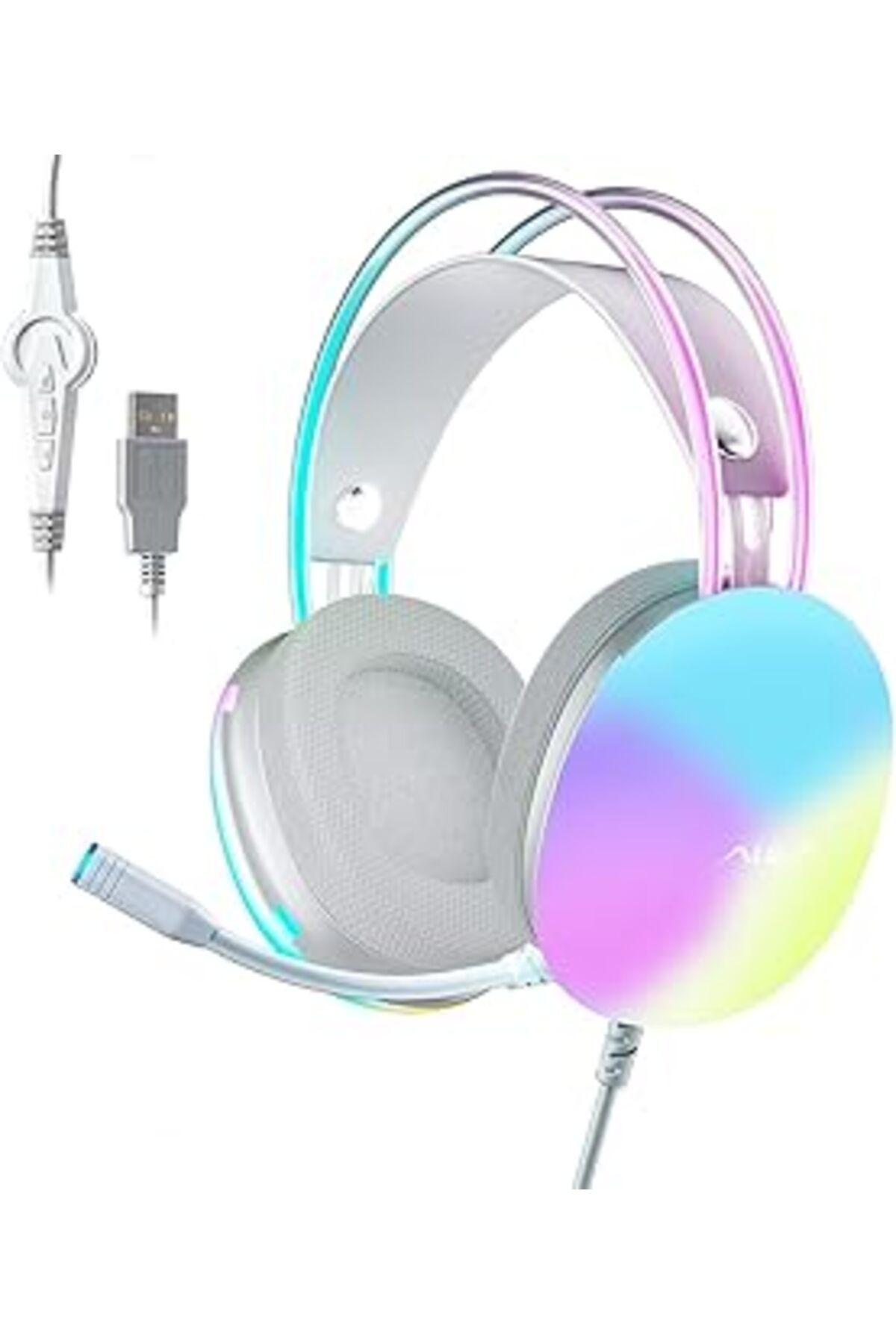 Hepta Collection Aula S505 Rgb Usb Gaming Mikronfonlu Oyuncu Kulaklığı Yeşil