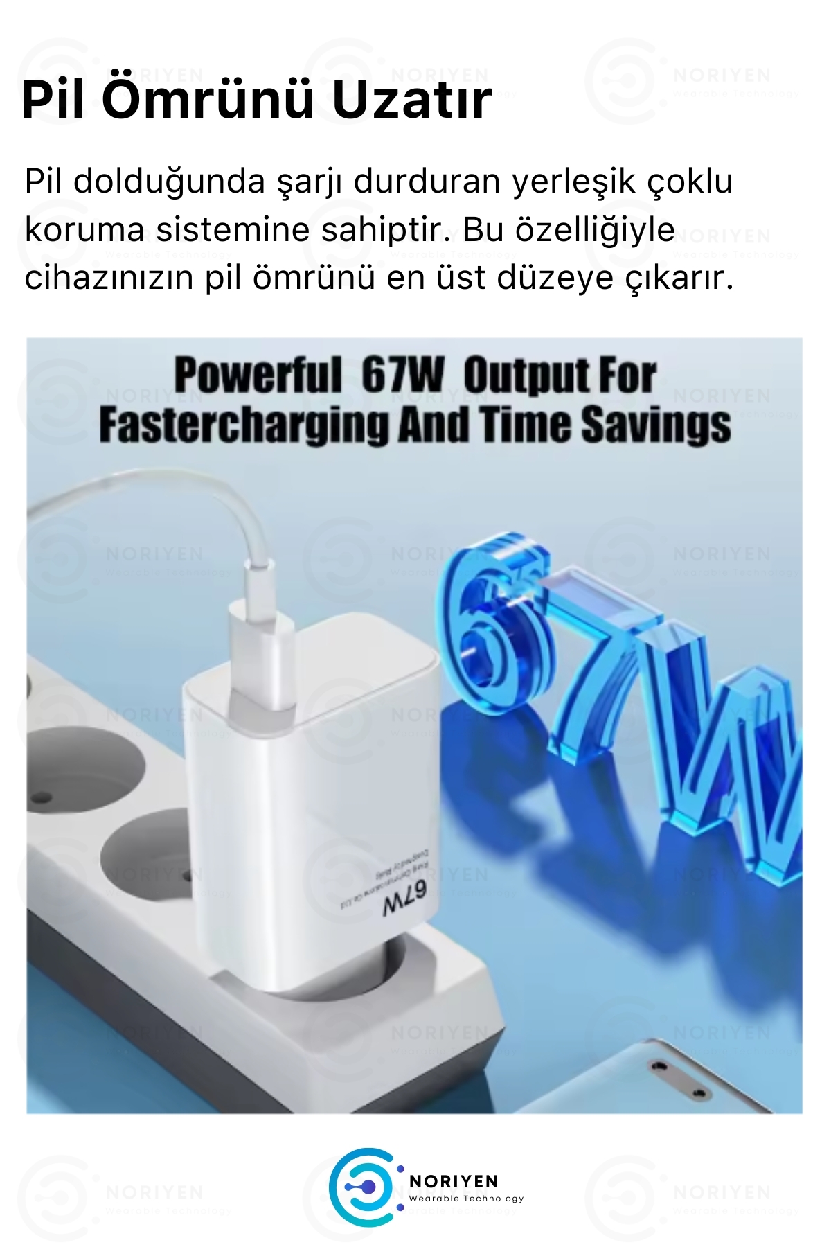 Yeni Nesil 67w Ultra Hızlı Şarj Seti Adaptör Type C Kablosu Iphone Realme Opo Vb. Uyumlu