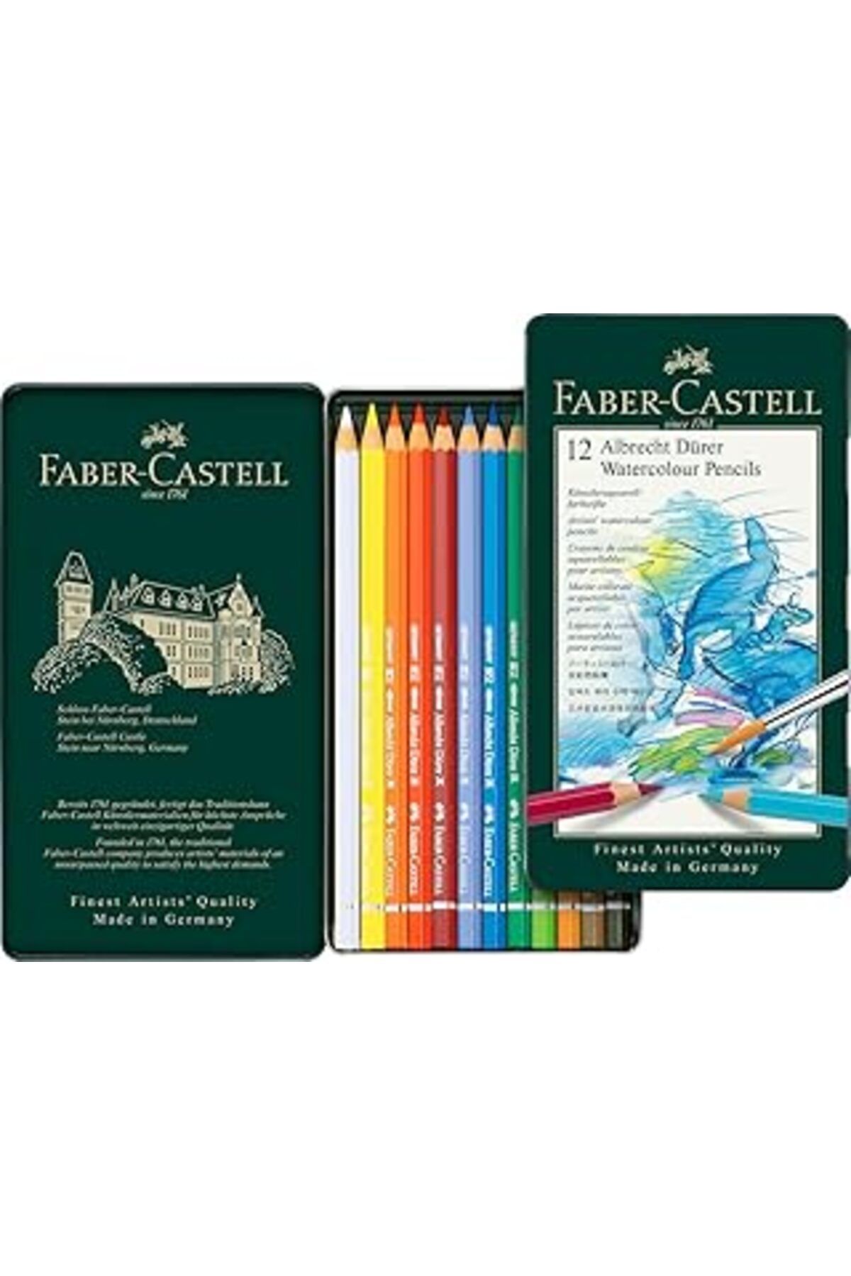 Qedii Faber-castell Polychromos Boya Kalemi, 12 Renk
