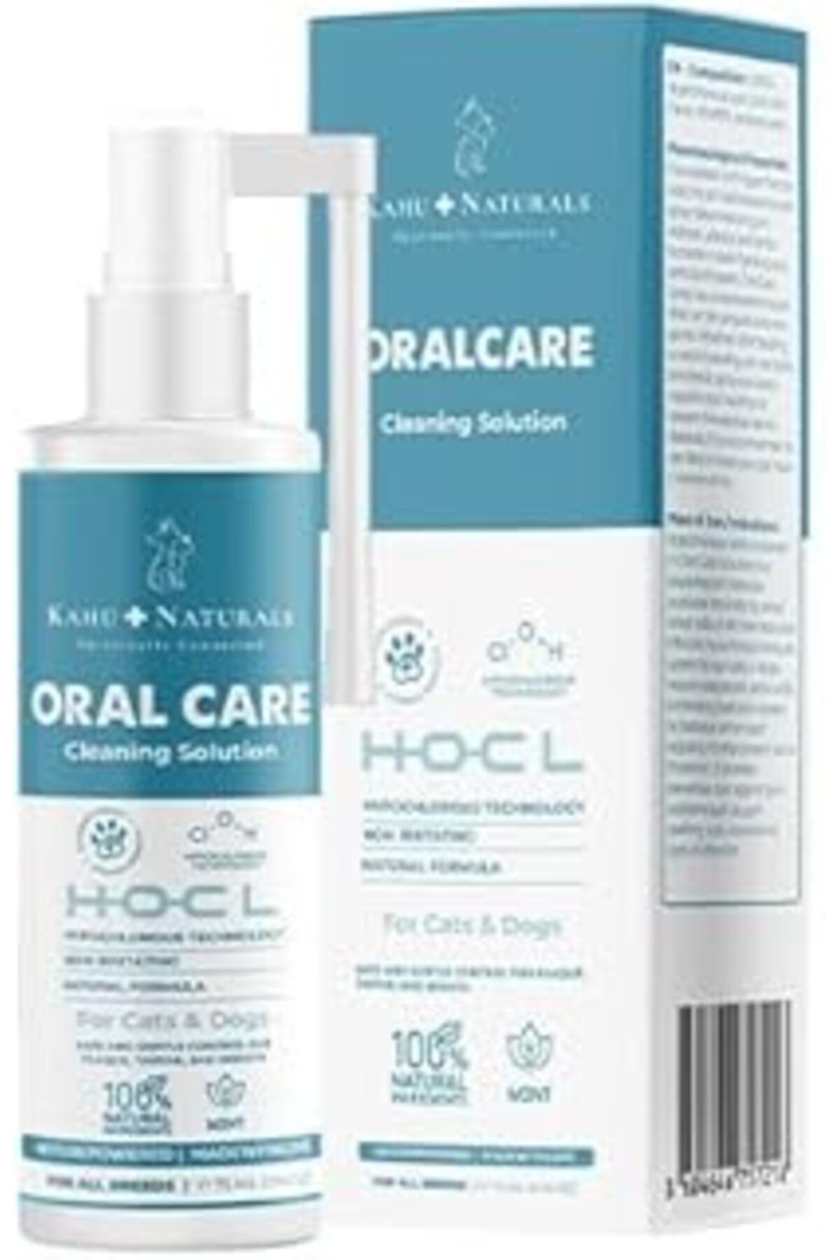 Mu Art Kahu Naturals Ağız Diş Sağlığı, Taze Nefes, Koku Tartar Plak Önleyici, Ve Köpek, 75 Ml