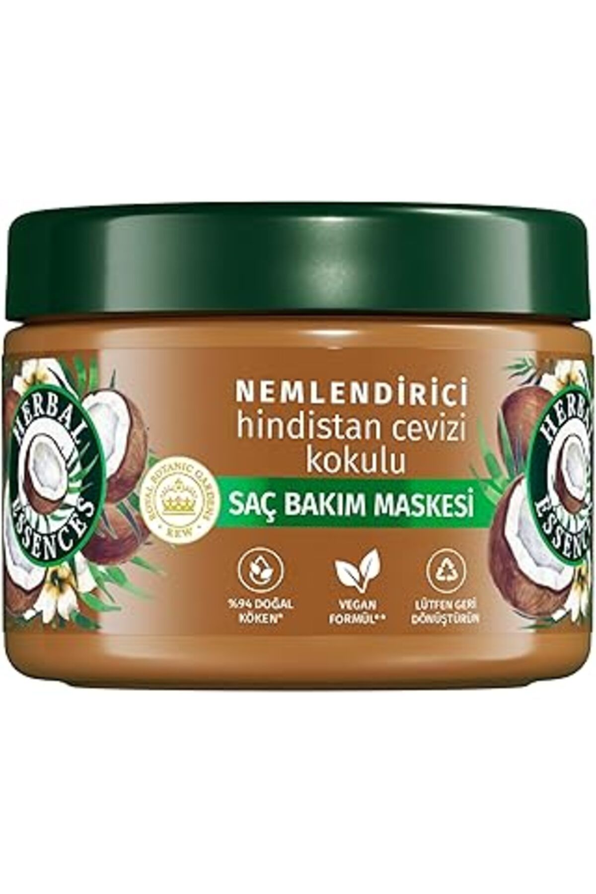 NZM TİCARET Herbal S Nemlendirici Hindistan Cevizi Kokulu Saç Bakım Maskesi 300Ml